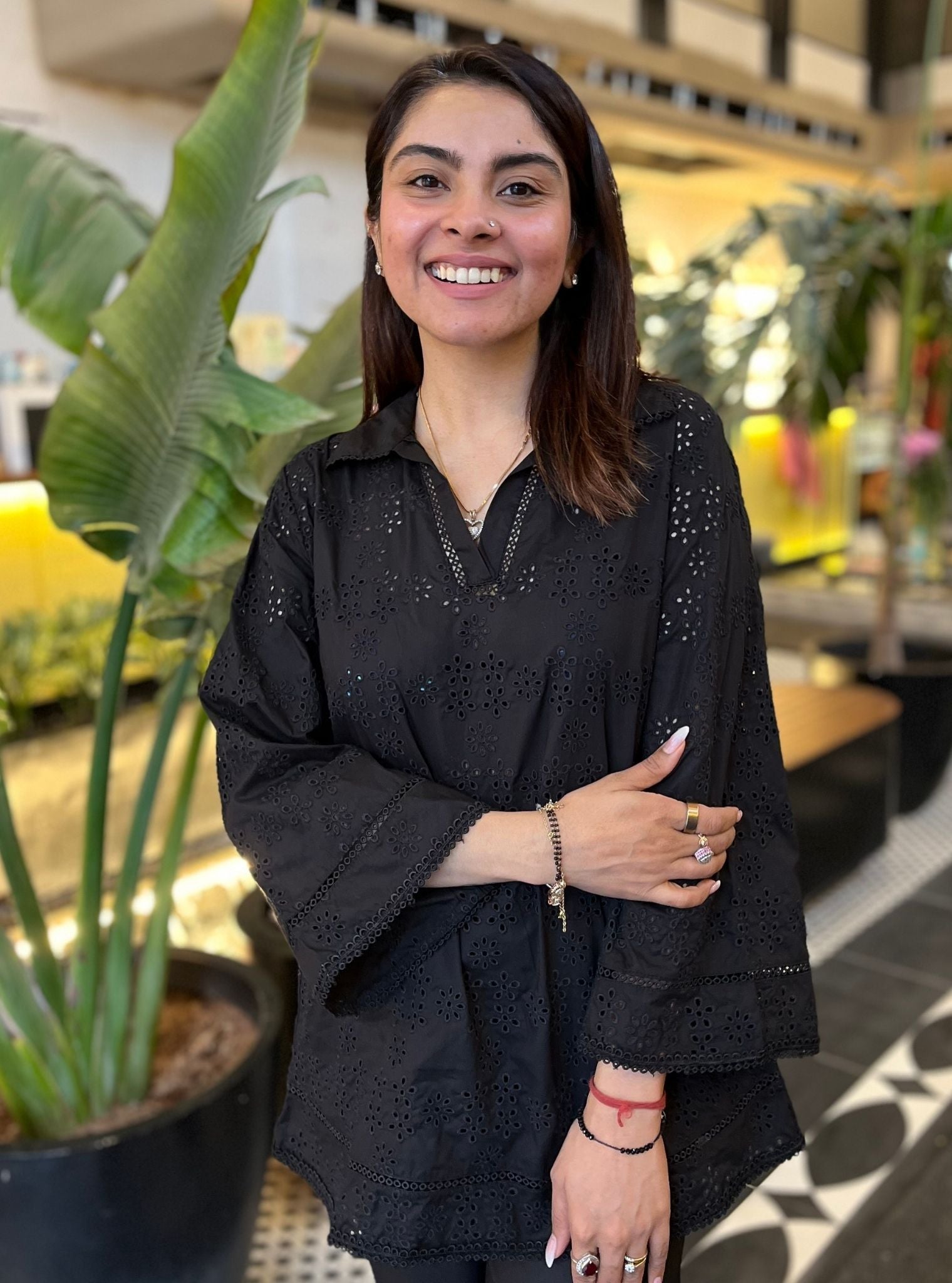 Ceil Cotton Black Co-ord Set