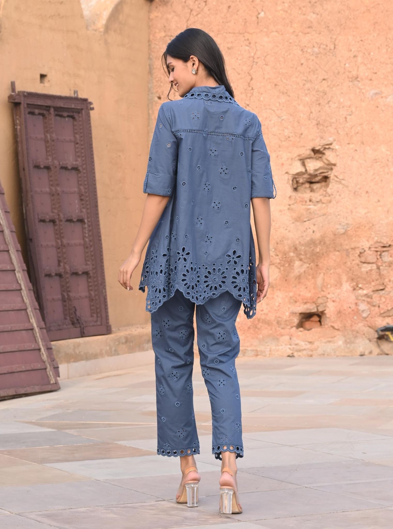 Carlisle Cotton Navy Co-ord Set