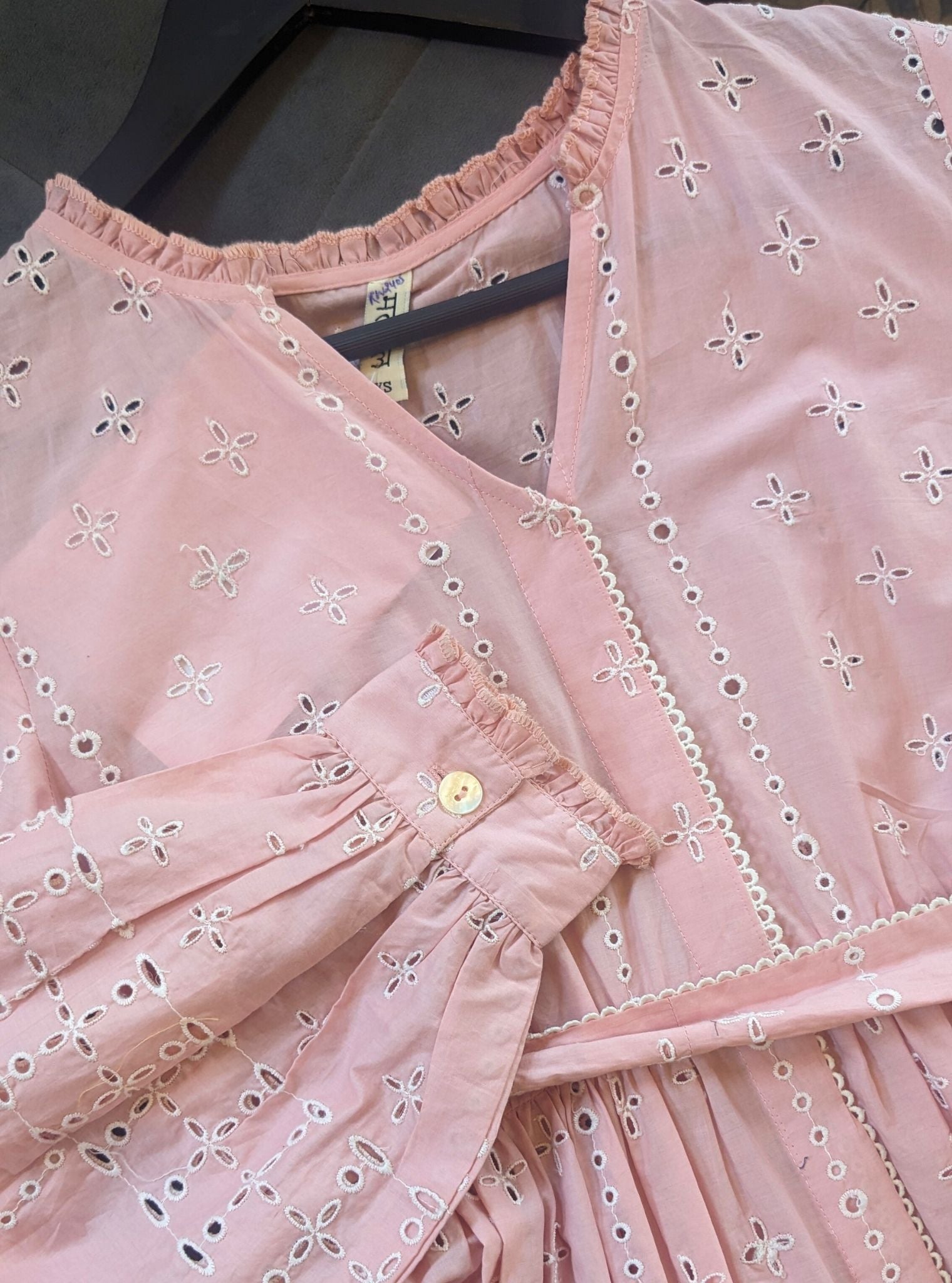 Emy Cotton Light Pink Long Dress