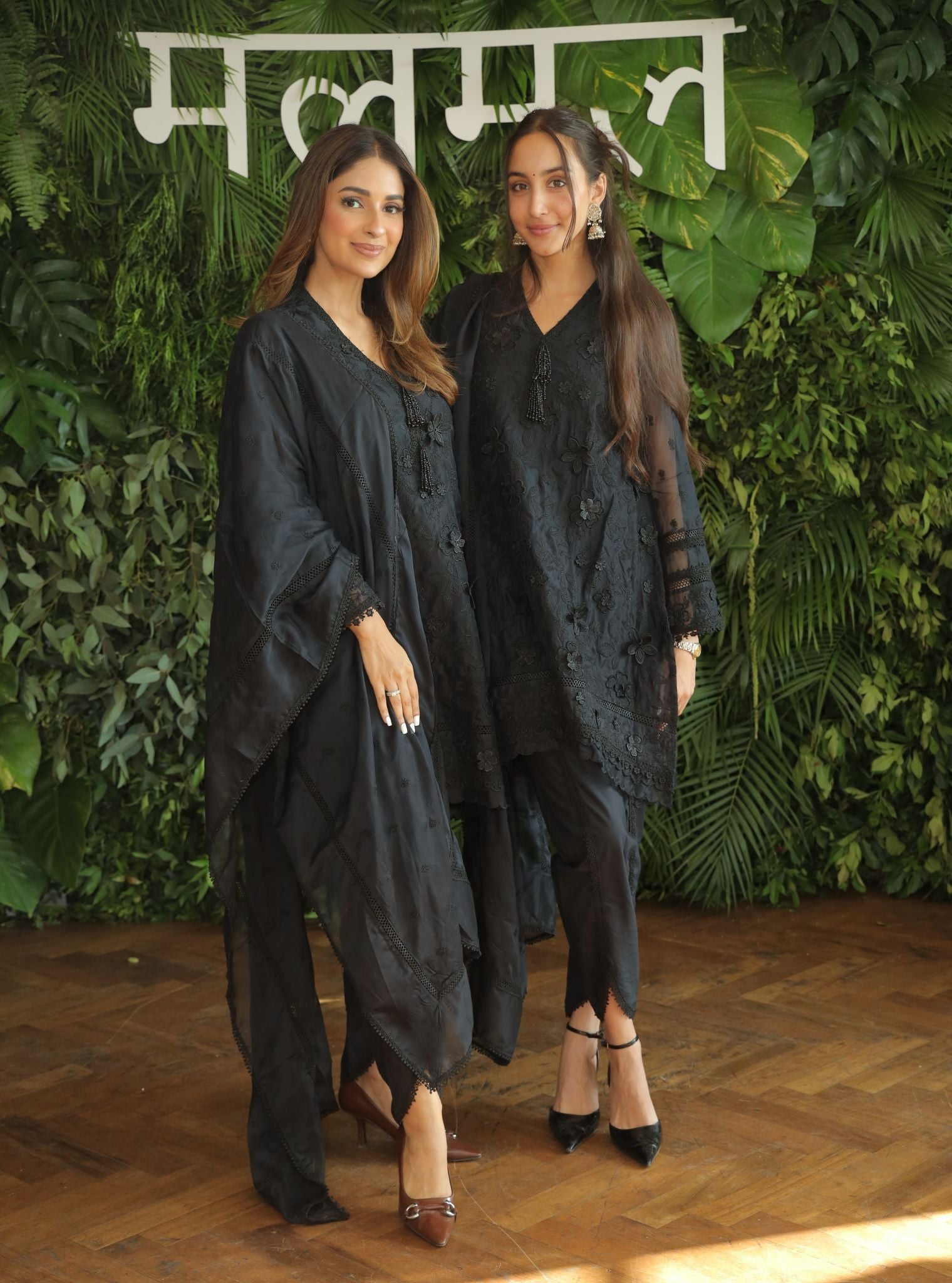 Uma Organza Black Kurta Set