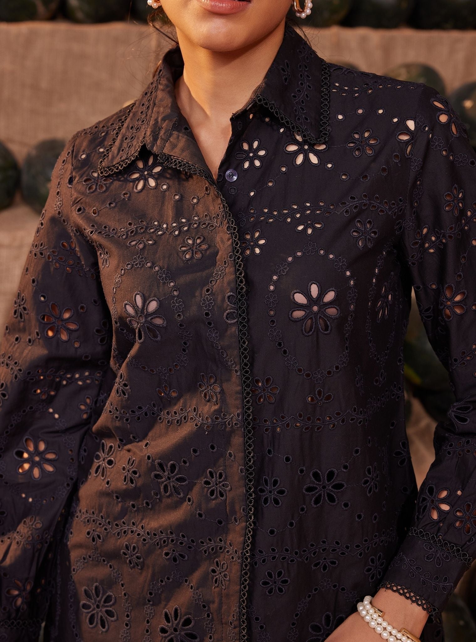 Sia Iconic Cotton Black Shirt