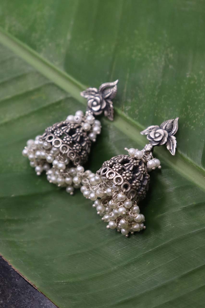 Pure Silver Valli Jhumki