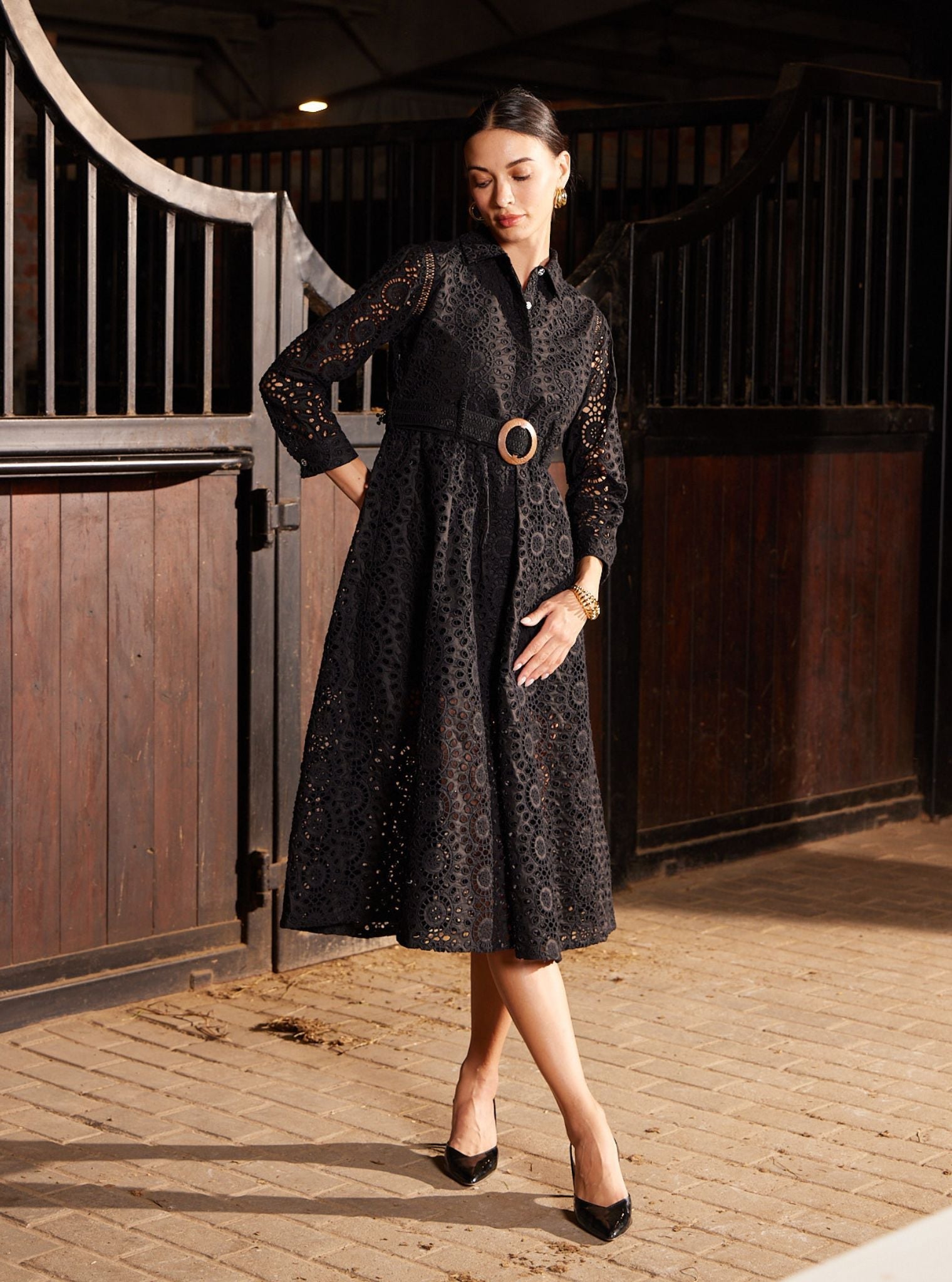 Remy Cotton Black Dress