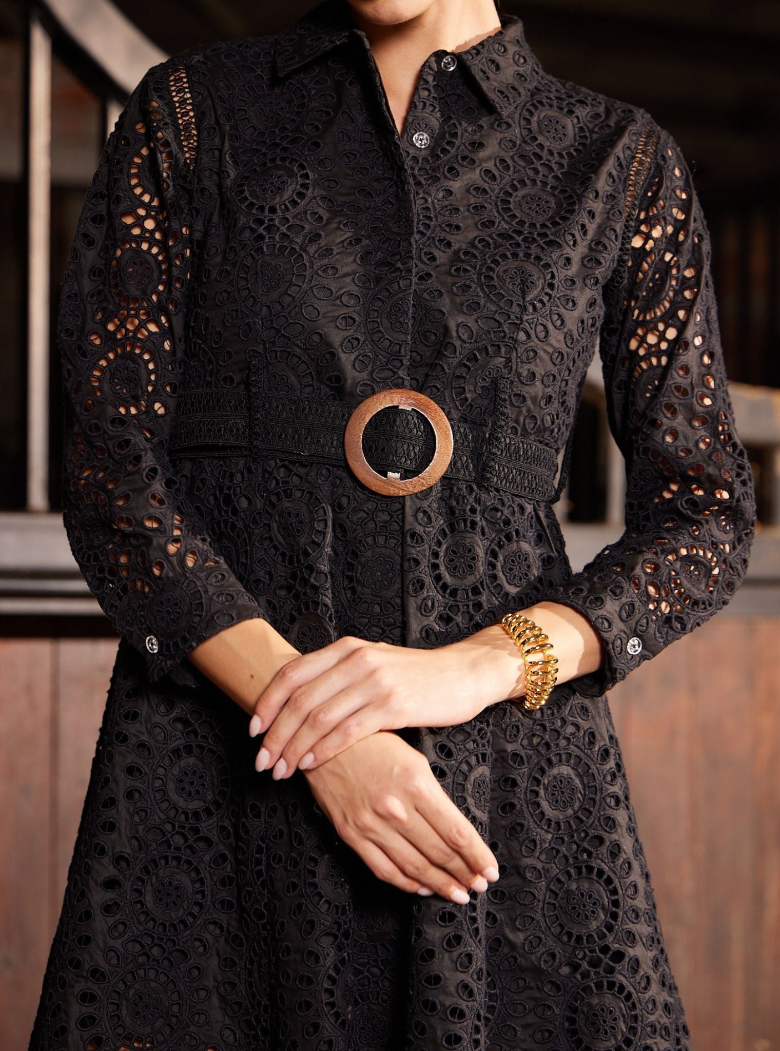 Remy Cotton Black Dress