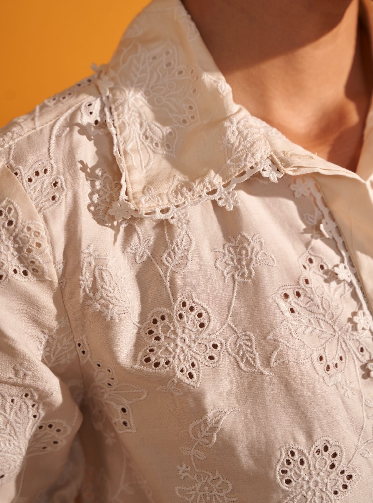 Roselyn Pima Satin Off White Co-ord Set