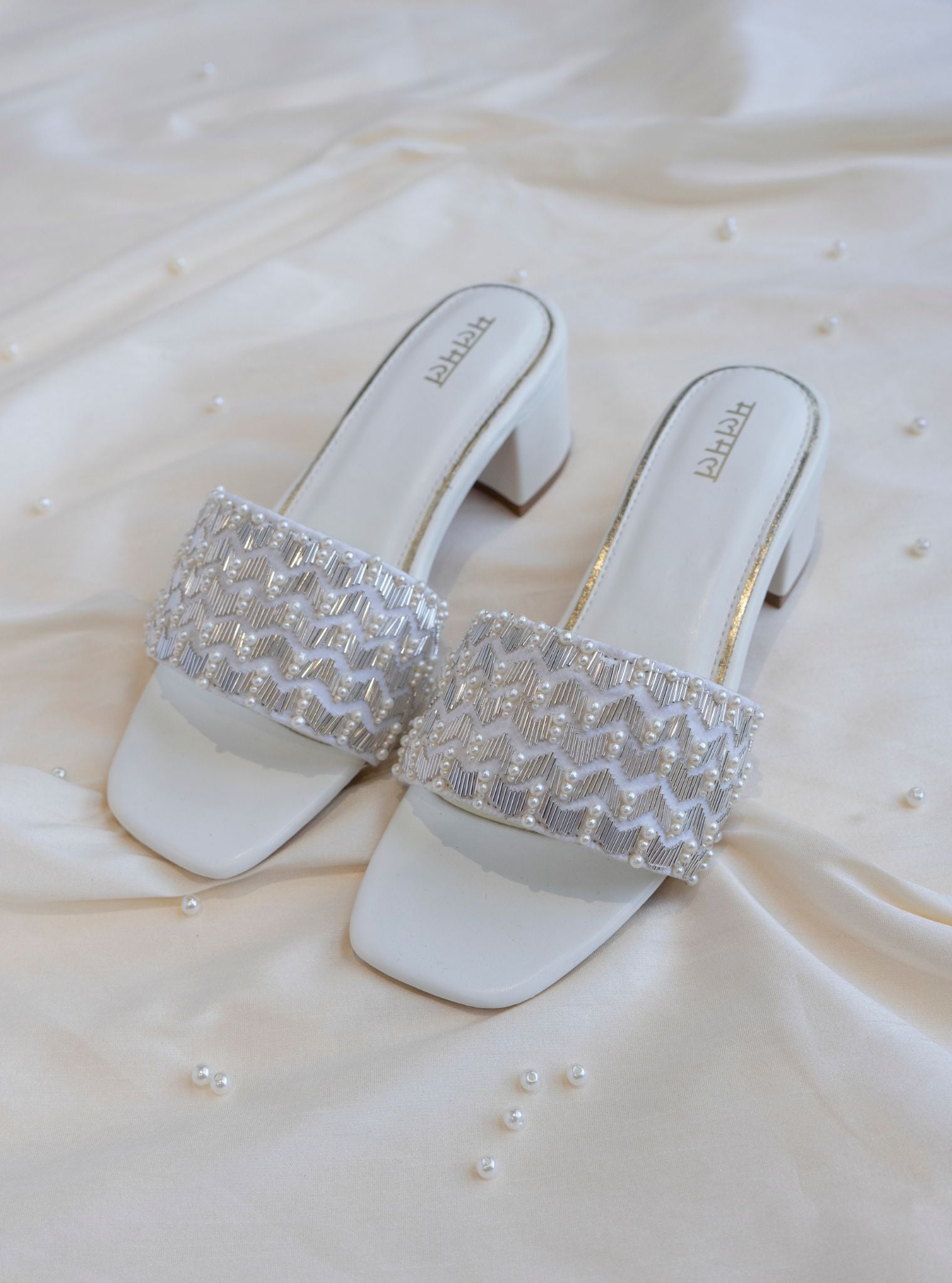 Lata Silver Vegan Heel