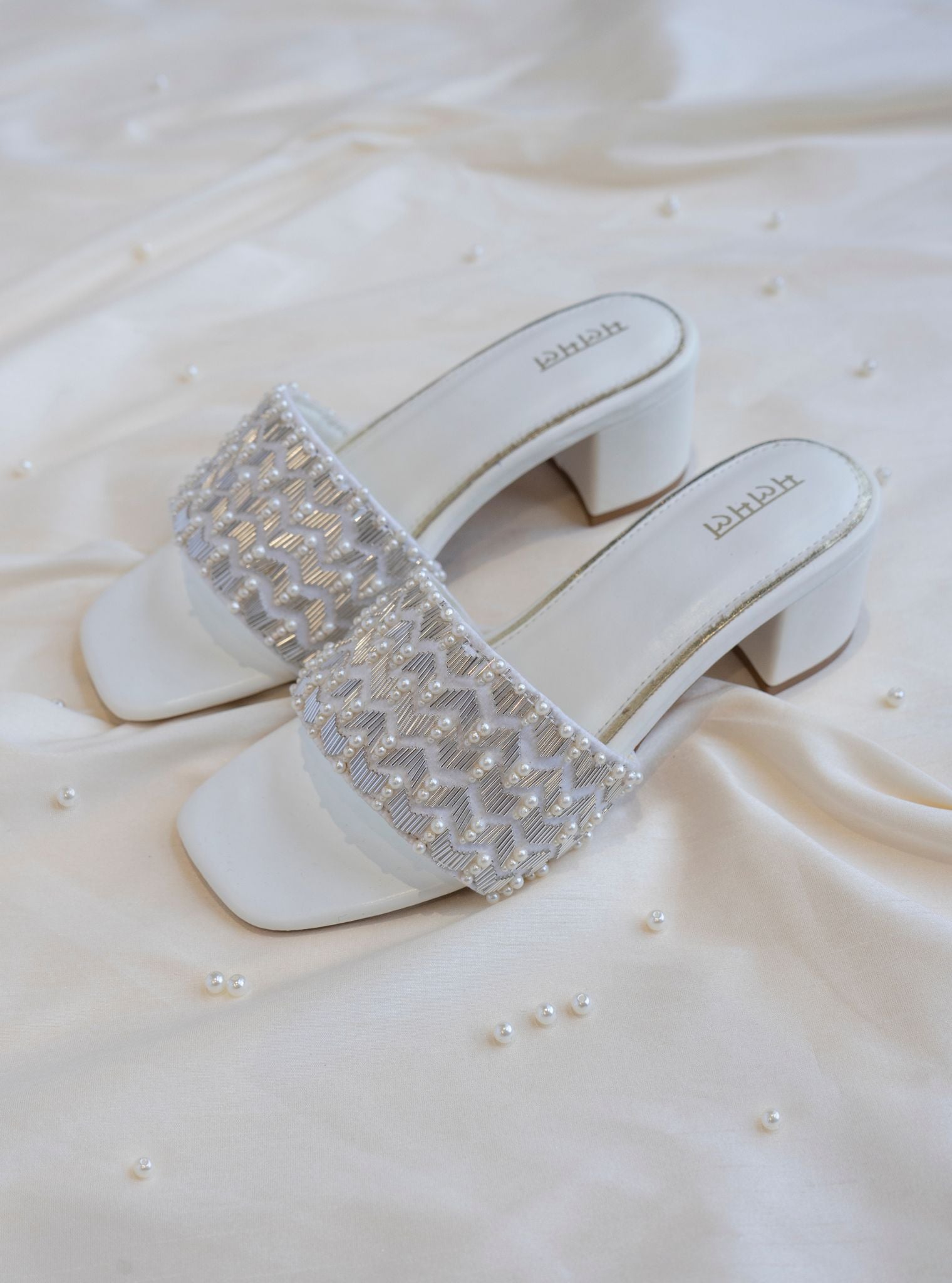 Lata Silver Vegan Heel