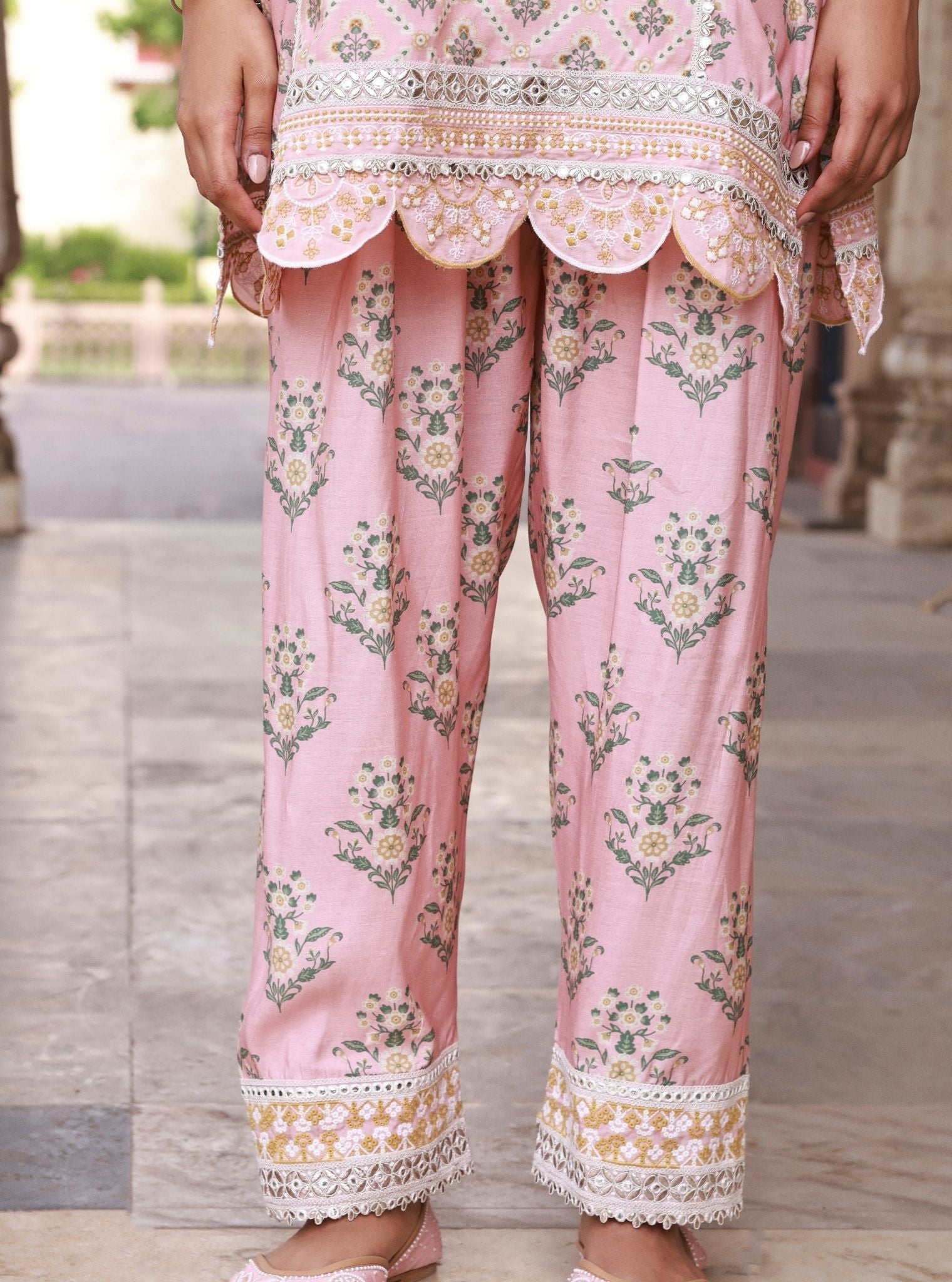 Kalari Lawn Pink Kurta Set