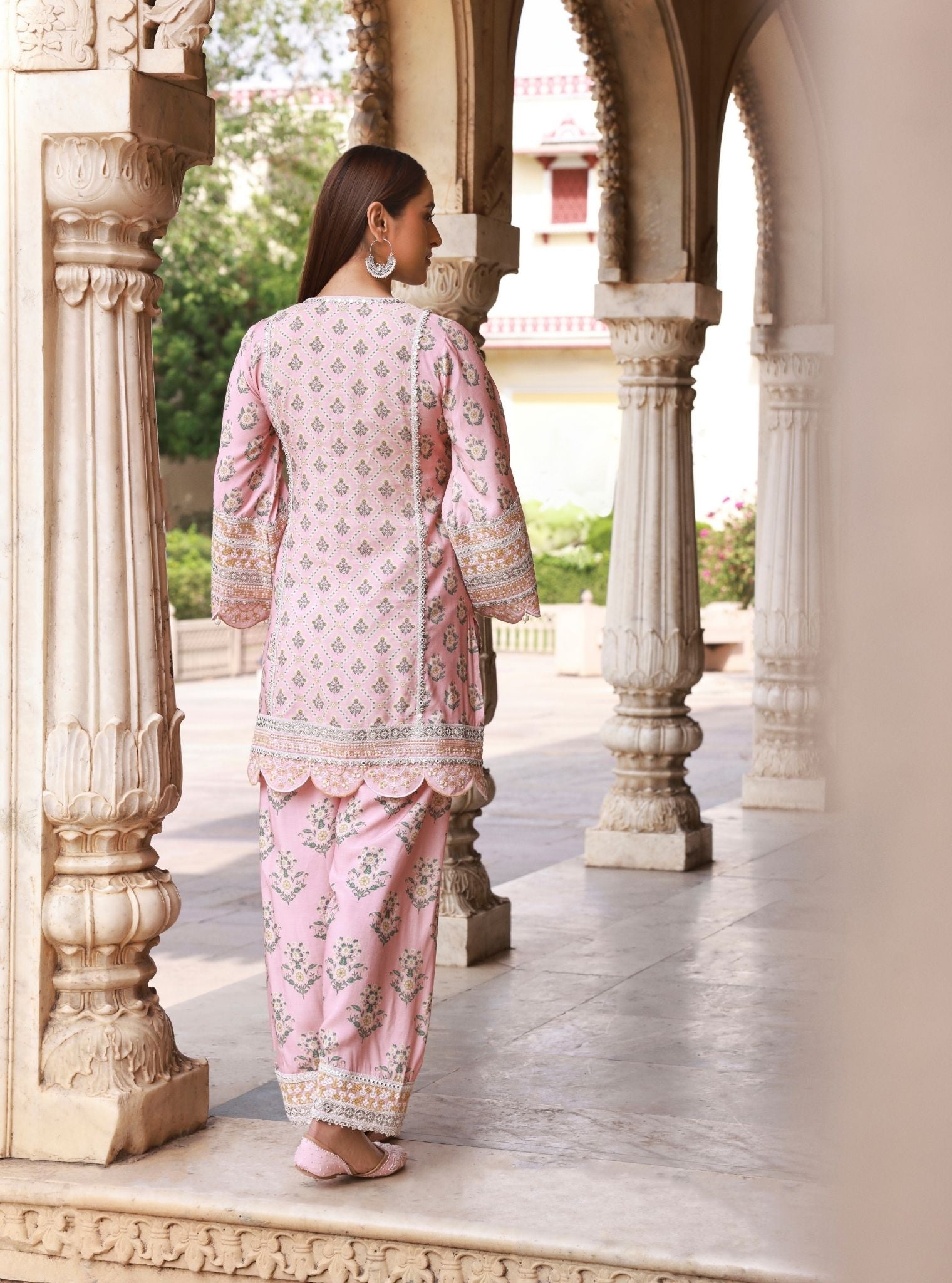 Kalari Lawn Pink Kurta Set