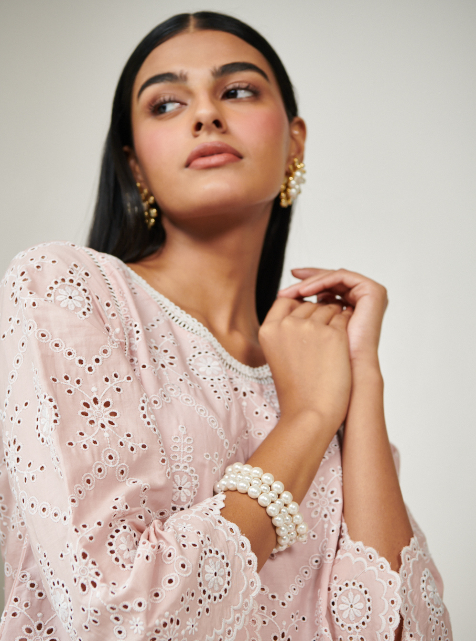 Evelyn Cotton Pink Co-ord Set