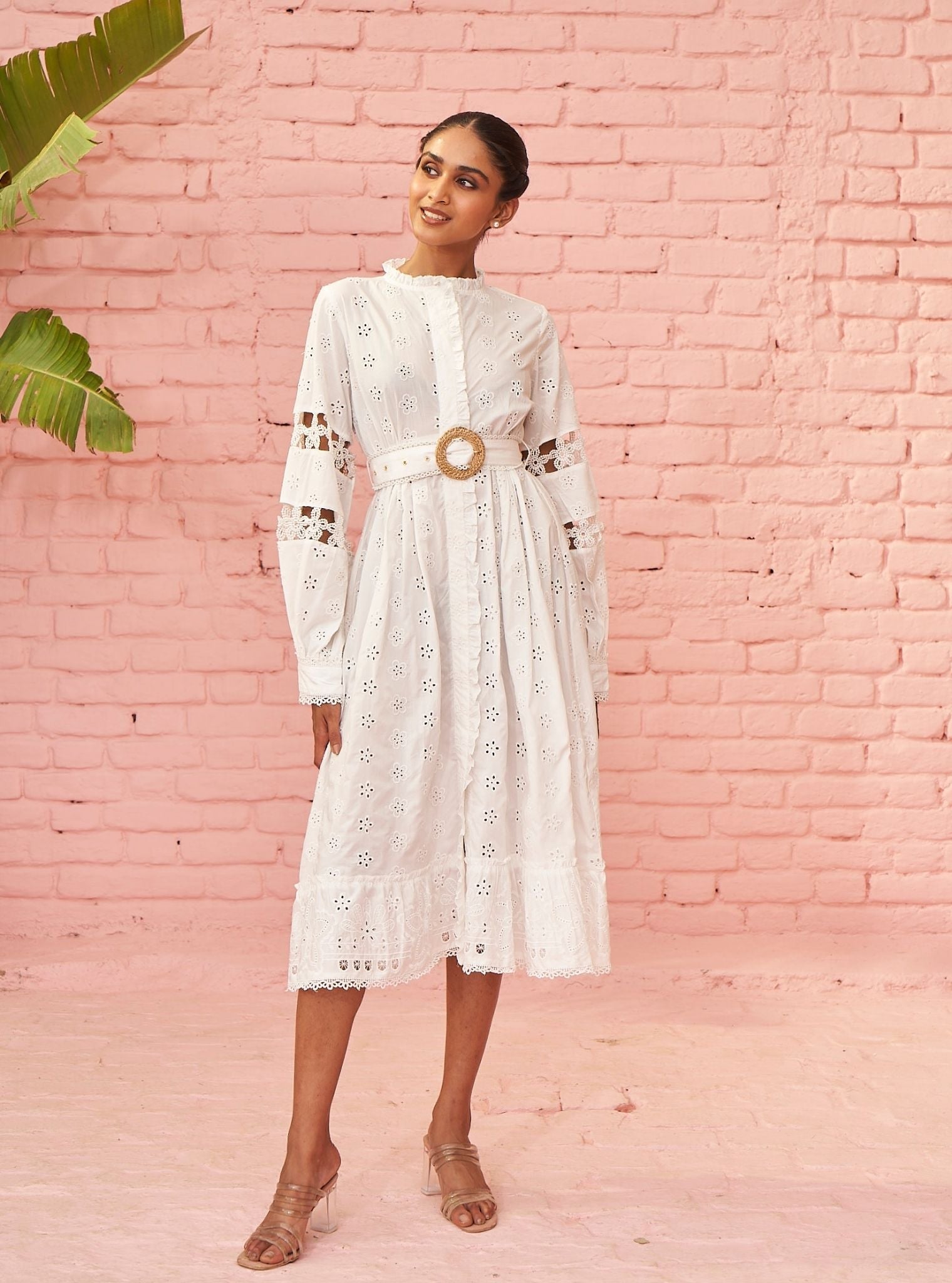 Viv Cotton White Long Dress