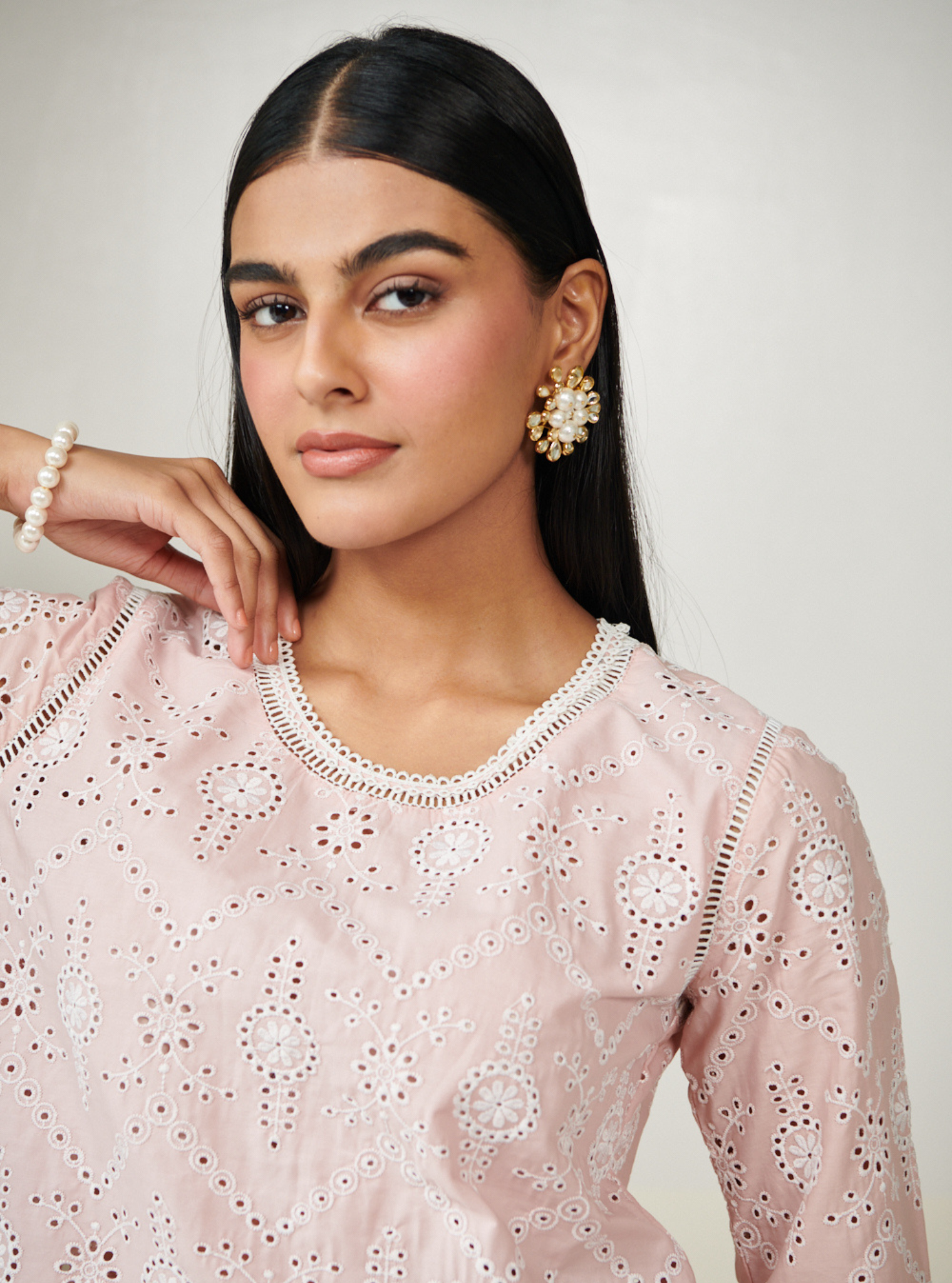 Evelyn Cotton Pink Co-ord Set