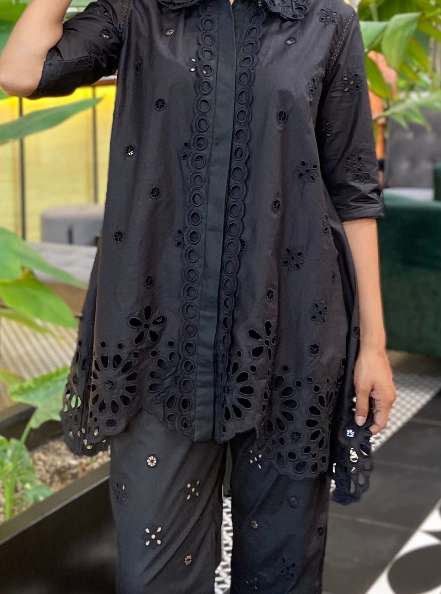 Carlisle Cotton Black Co-ord Set