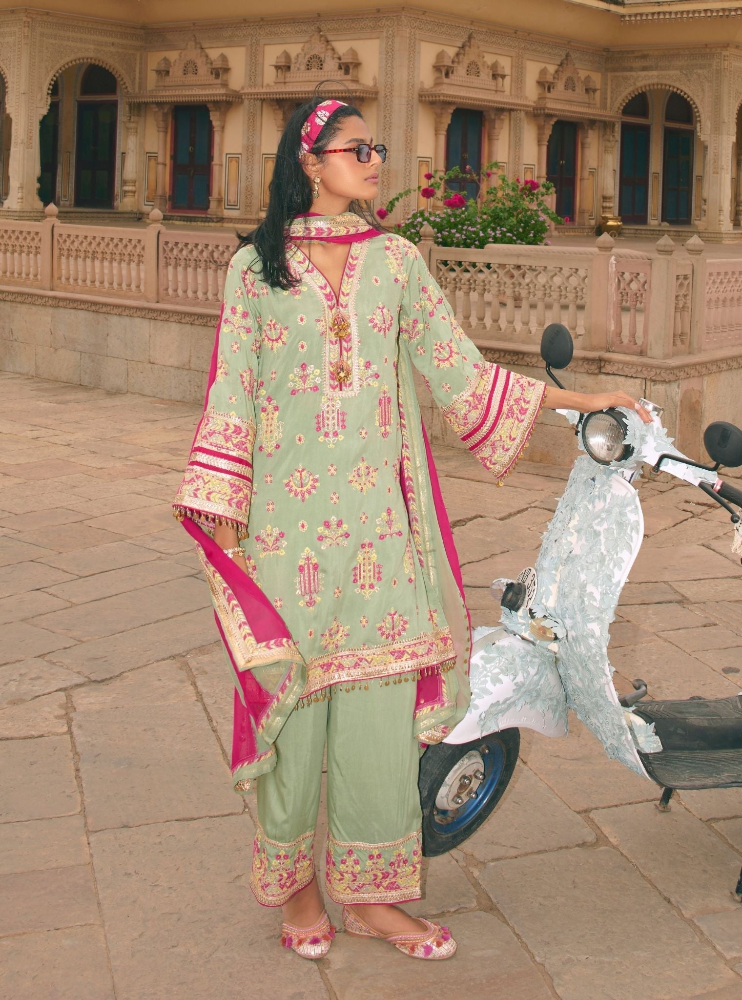 Noreya Lawn Sage Green Kurta Set