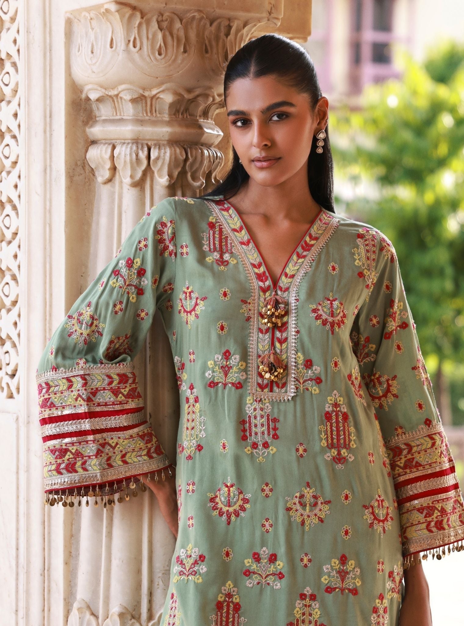 Noreya Lawn Sage Green Kurta Set