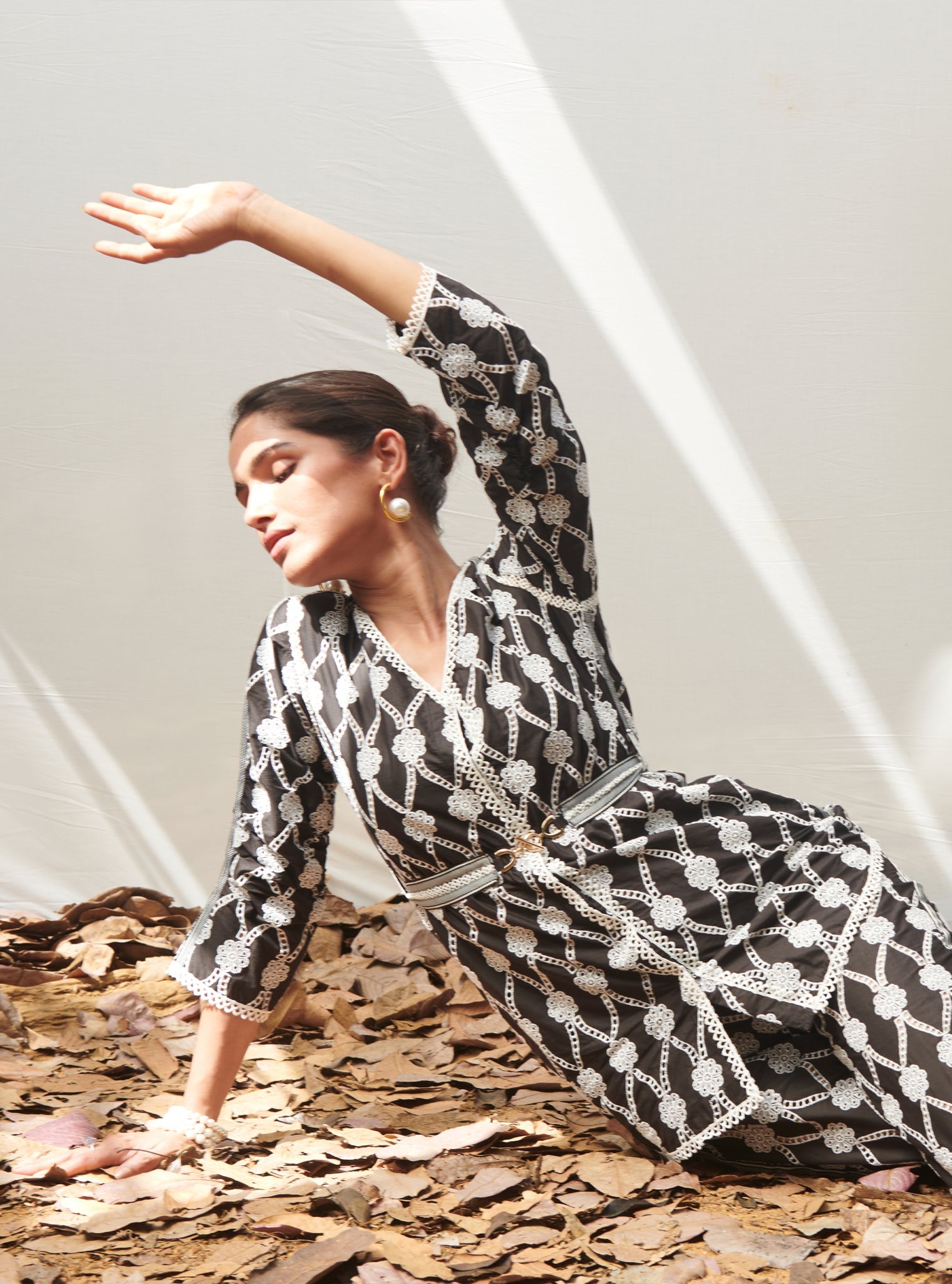 Cornelia Cotton Black Co-ord Set