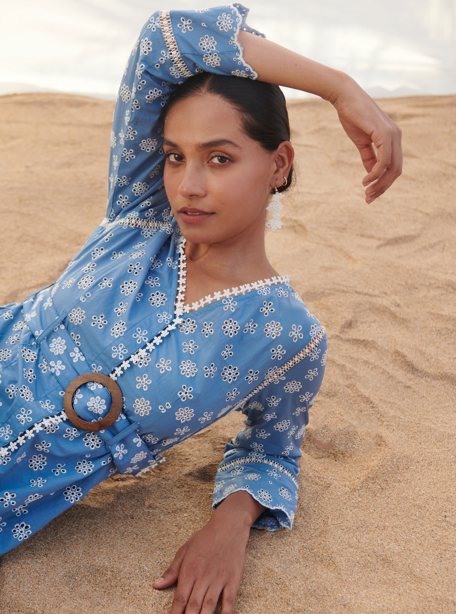 Lillian Cotton Denim Dress