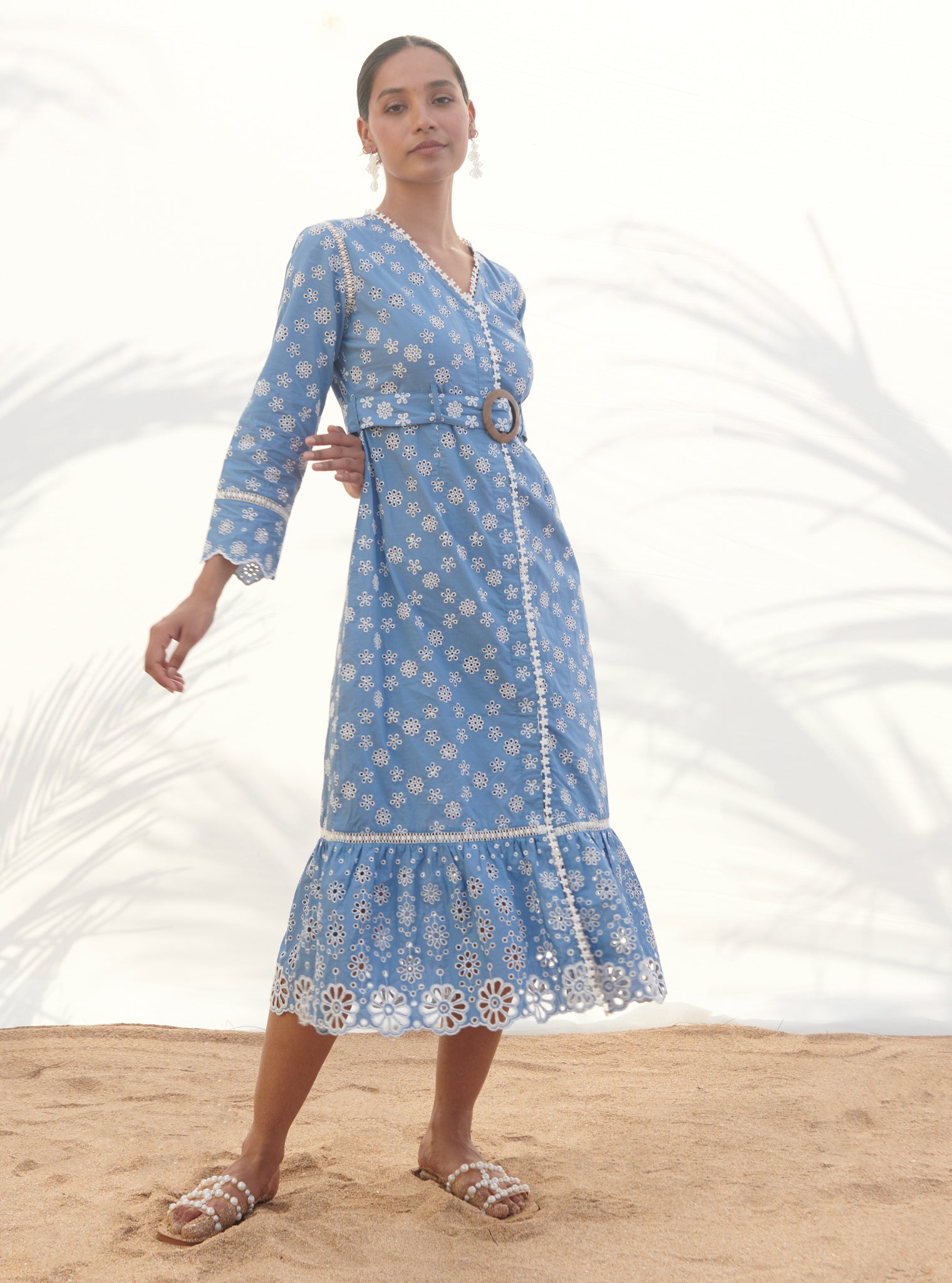 Lillian Cotton Denim Dress