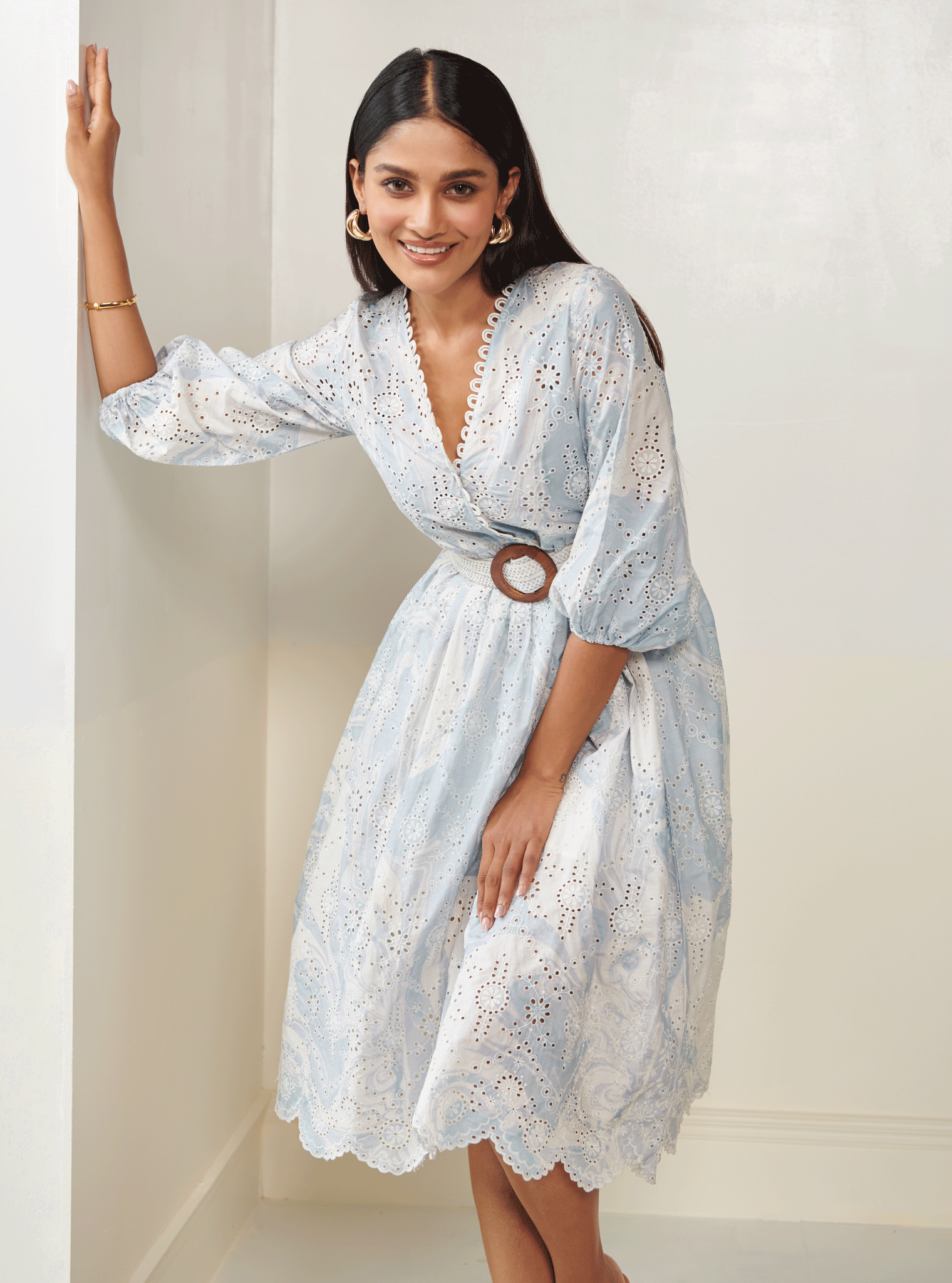 Nero Cotton Blue Dress