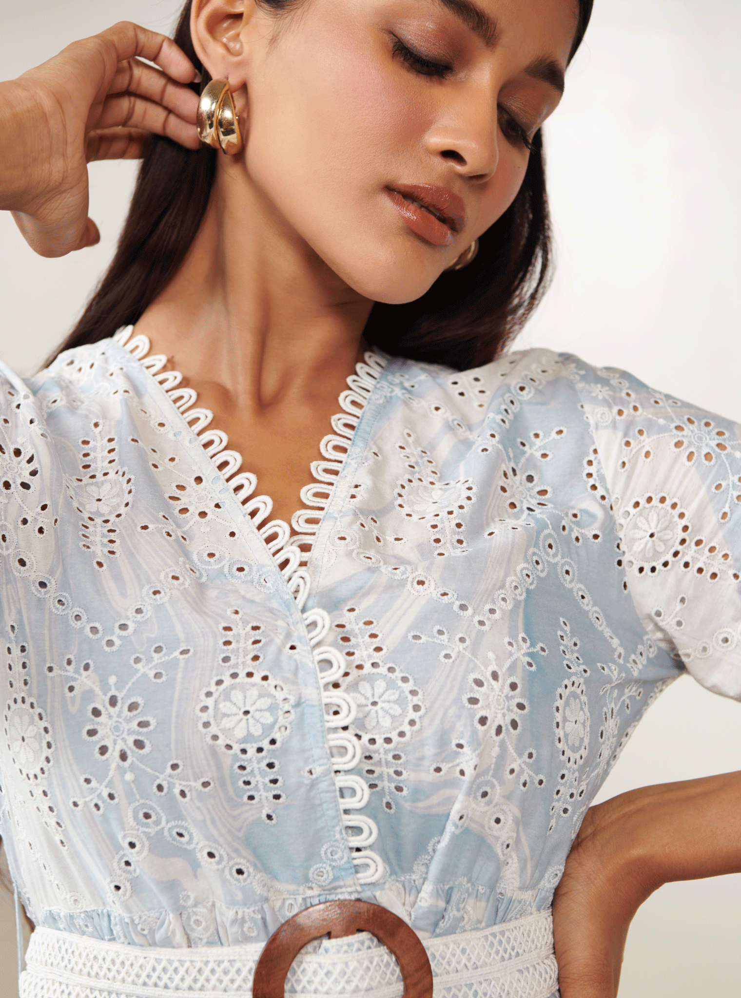 Nero Cotton Blue Dress