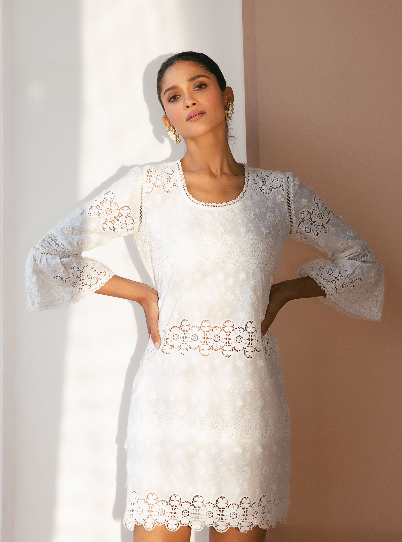 Inessa Cotton White Dress