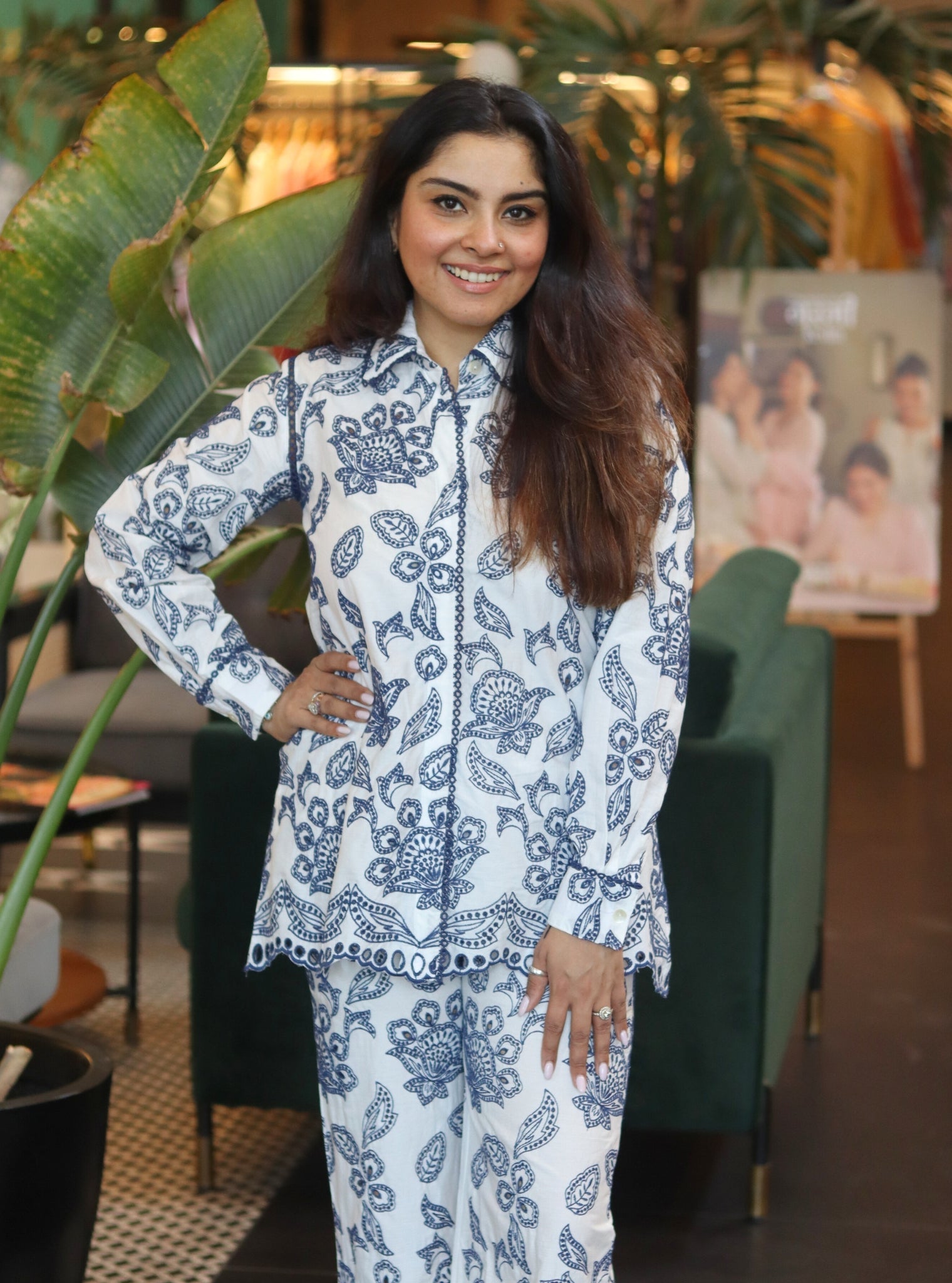 Sasha Cotton White Co-ord Set