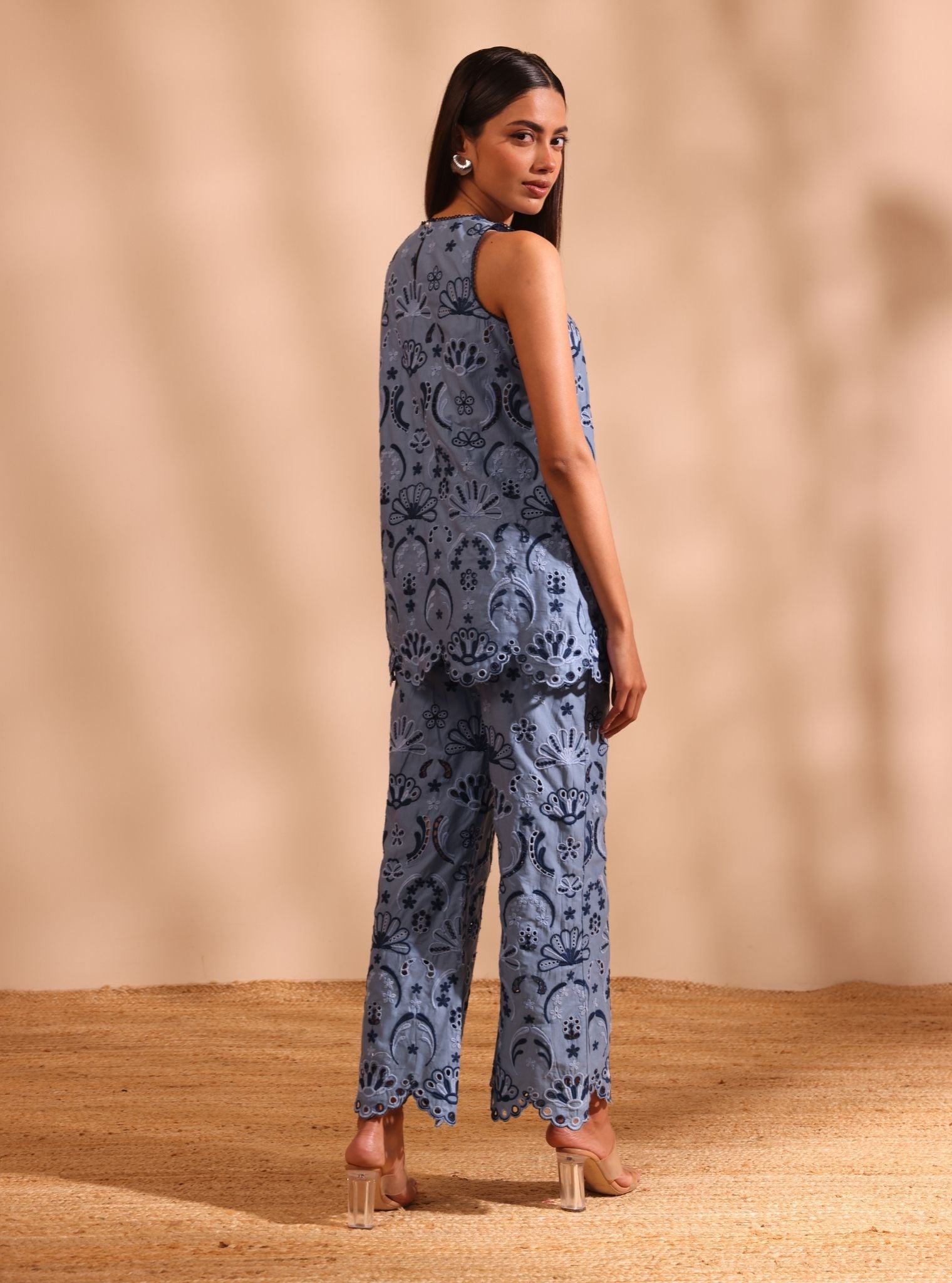 Shaya Cotton Blue Co-ord Set