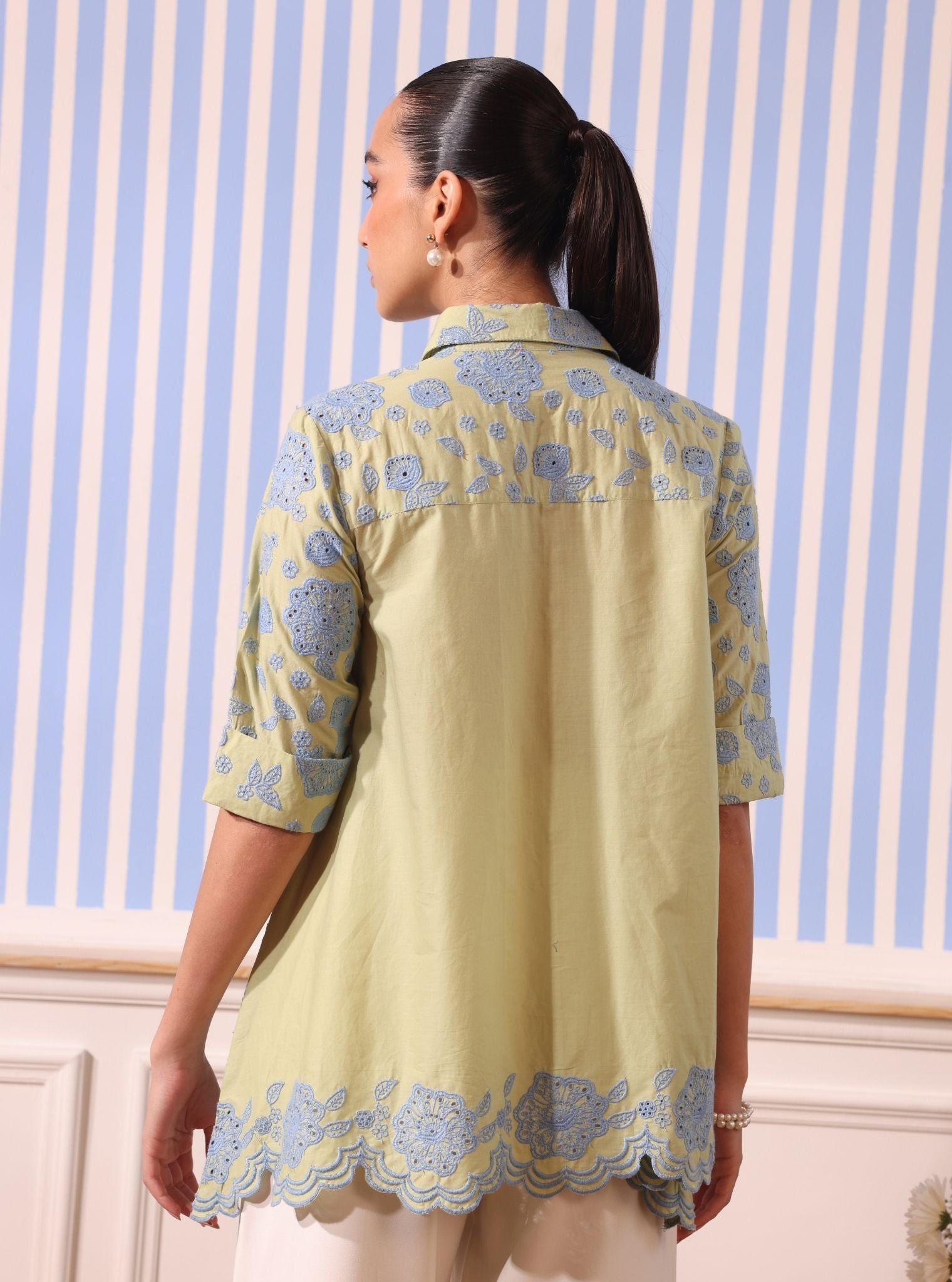 Soren Cotton Green Shirt