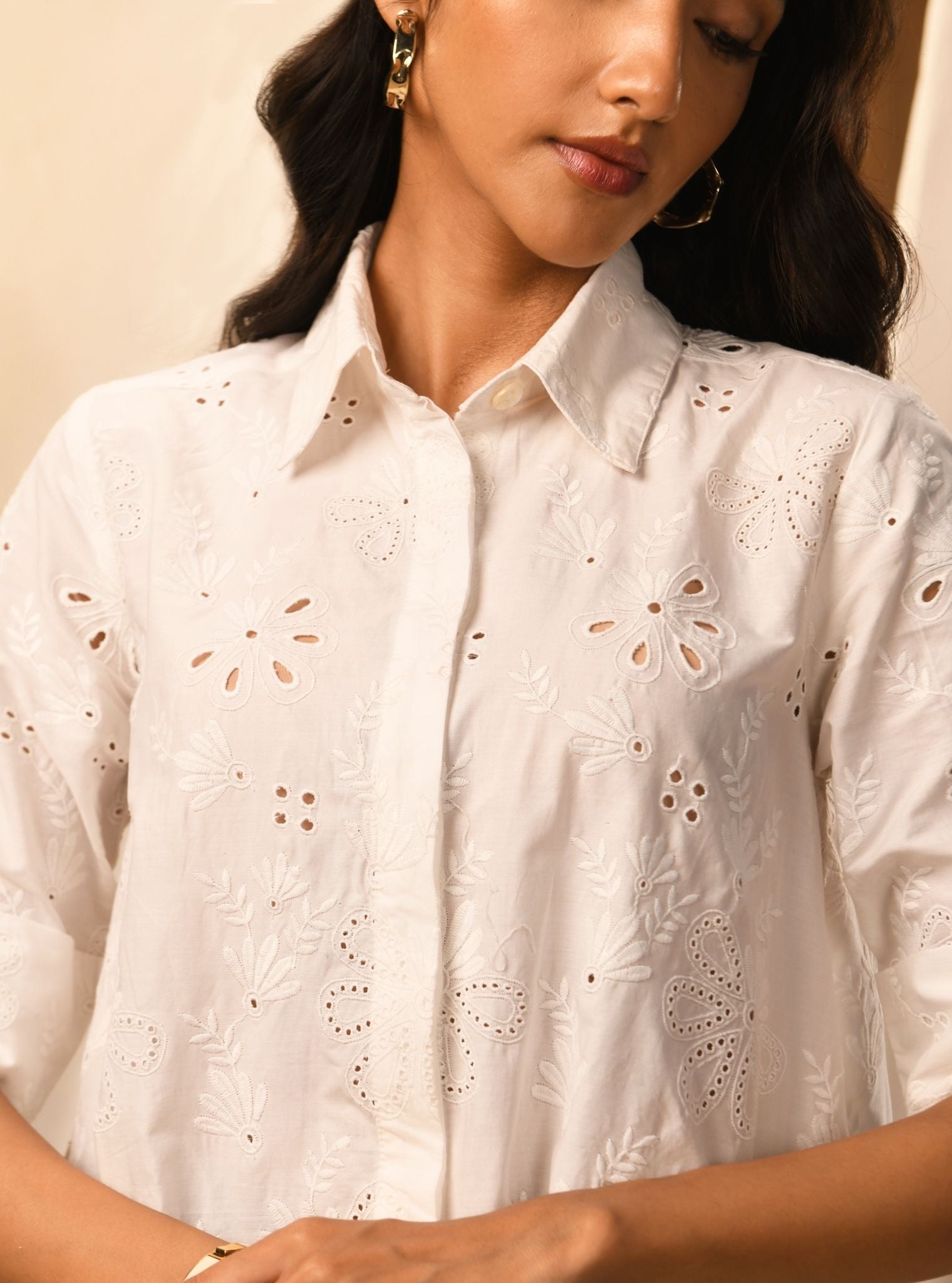 Mulmul Cotton Chiara White Shirt