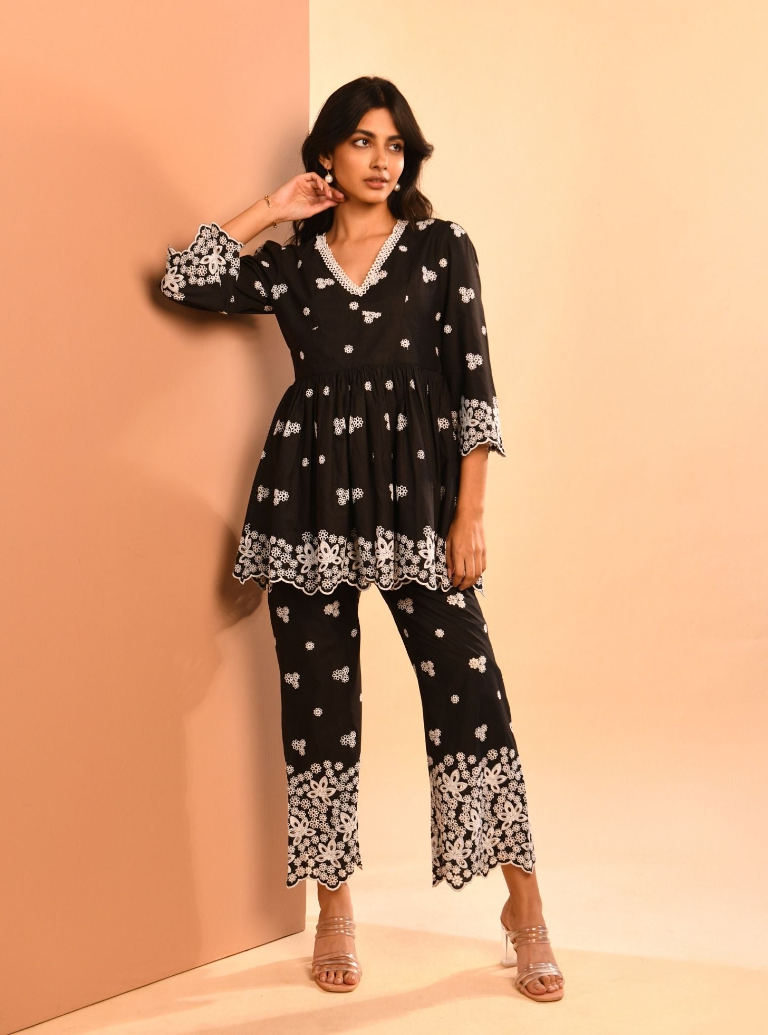 Ayn Cotton Black Co-ord Set