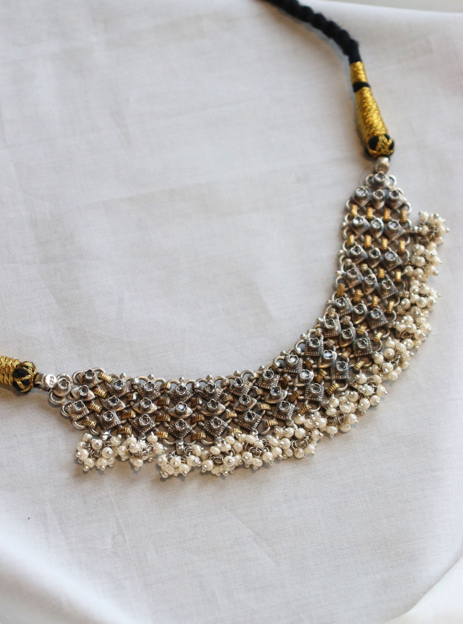 Pure Silver Aalok Necklace