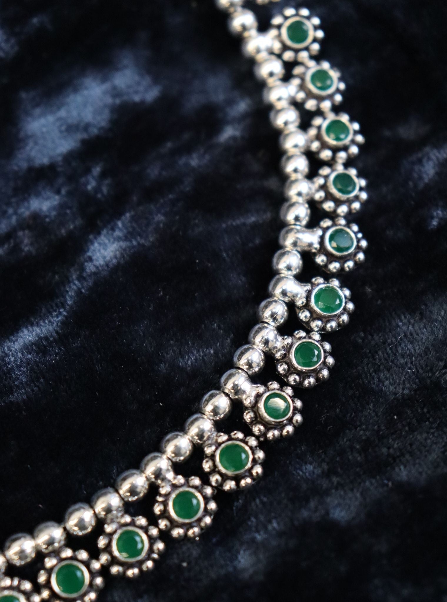 Ekavali Green Necklace