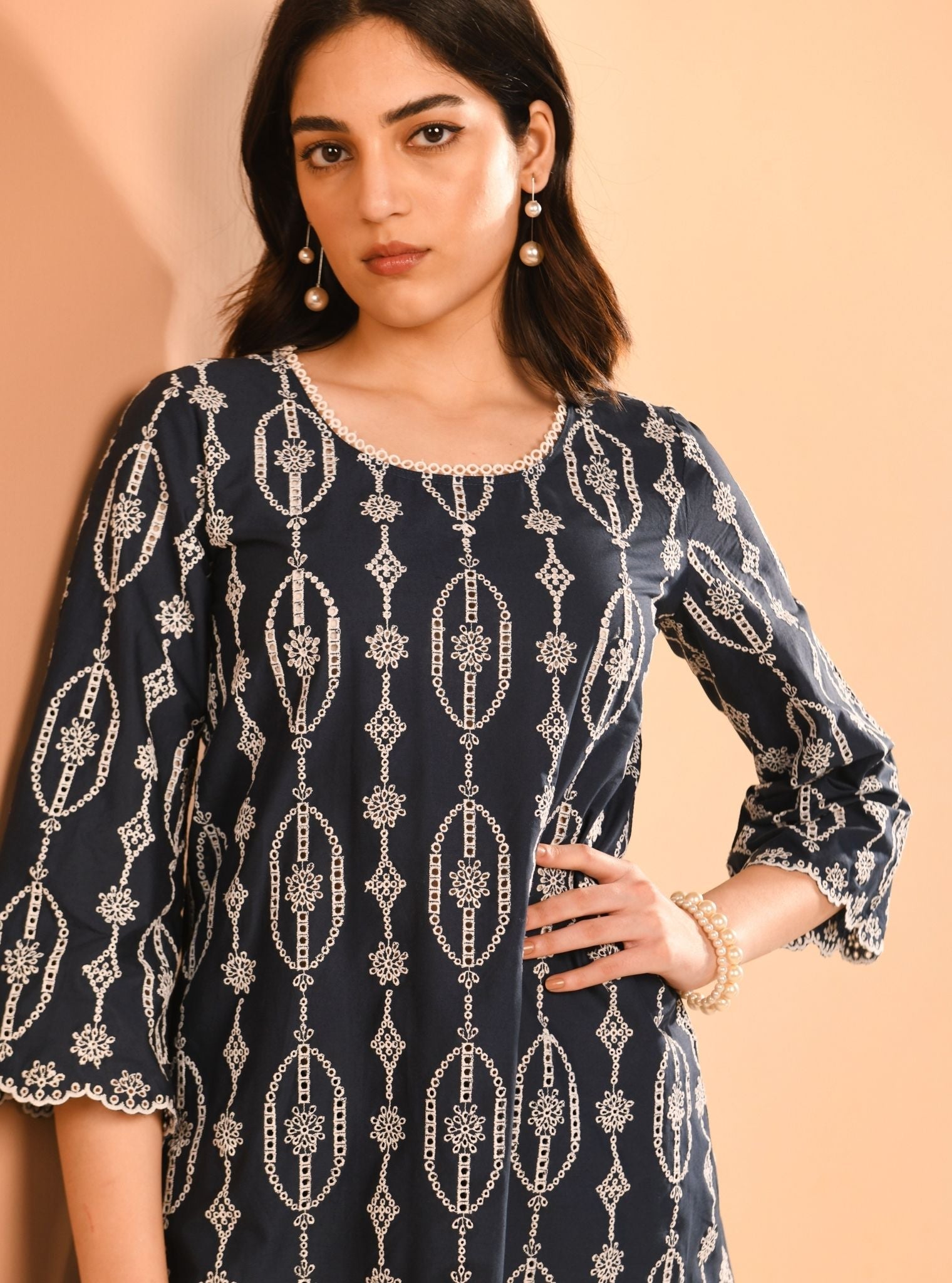 Reeve Cotton Navy Co-ord Set