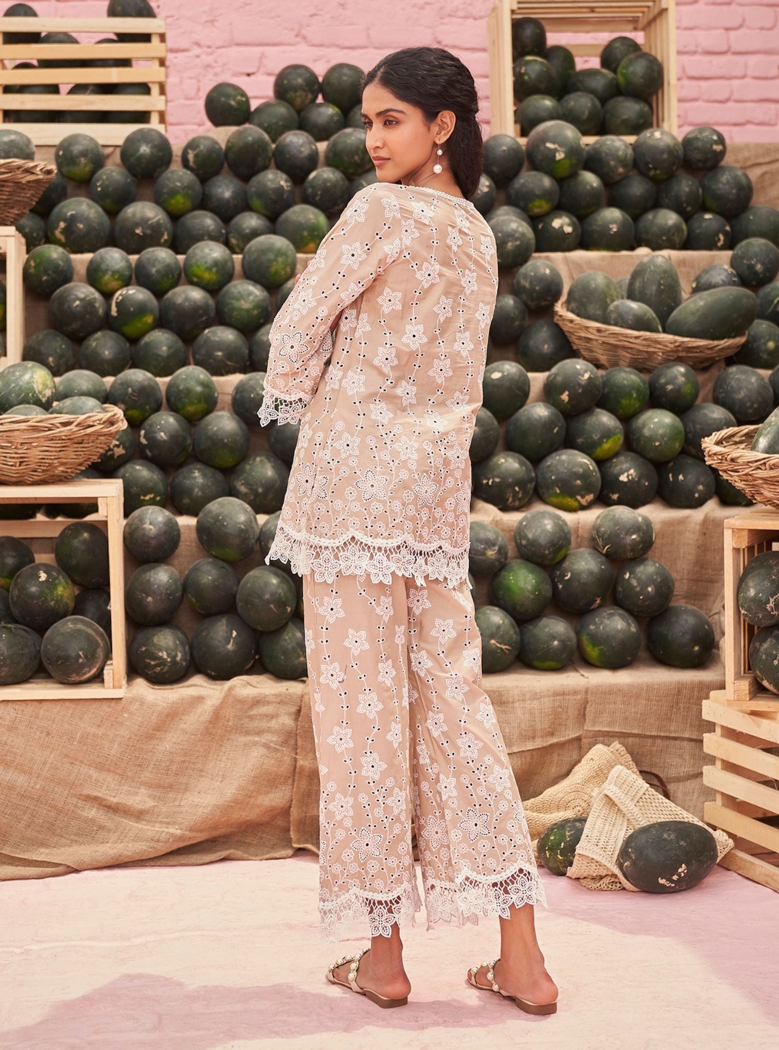 Mia Cotton Beige Co-ord Set