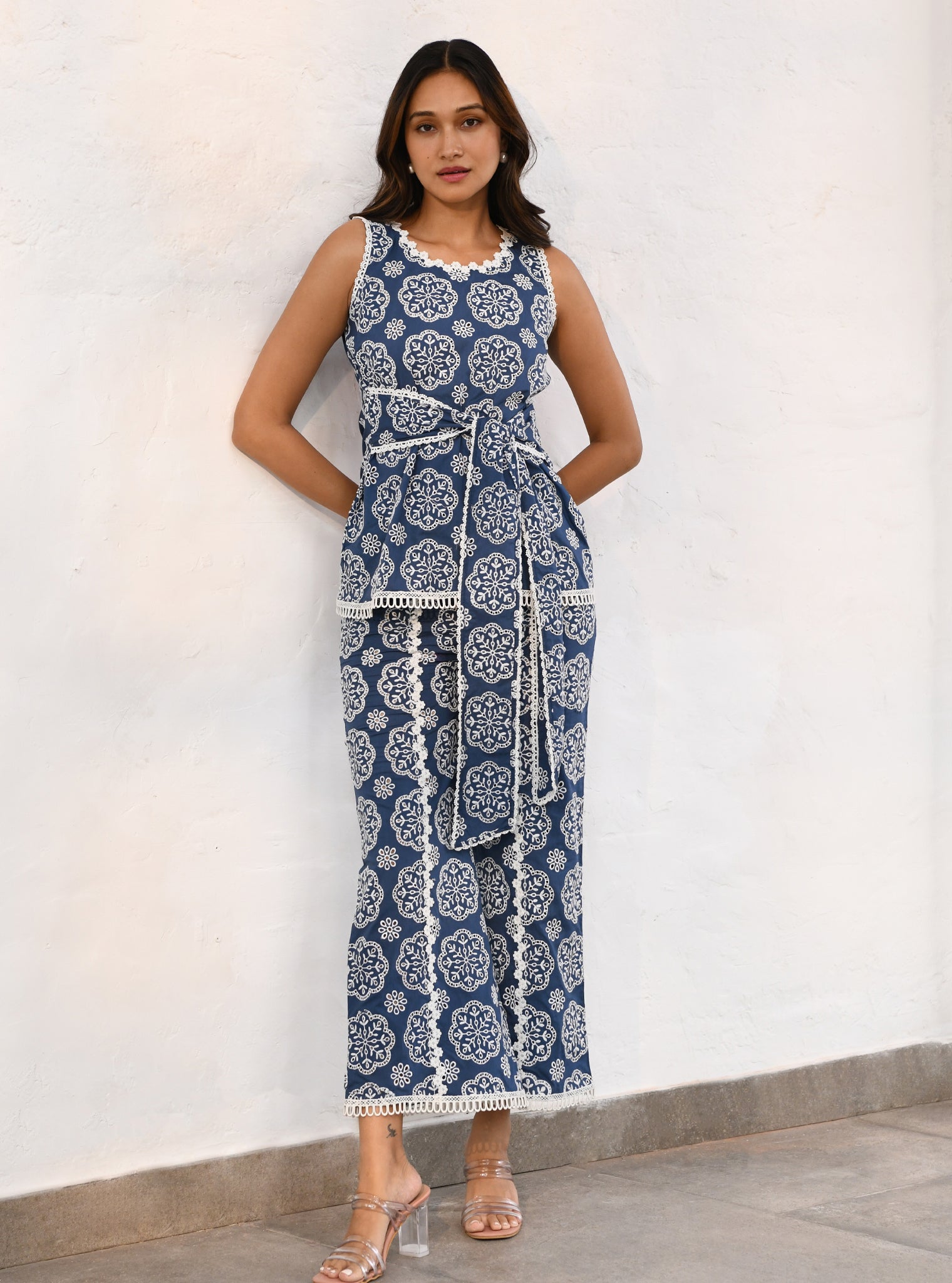 Brighton Cotton Navy Co-ord Set