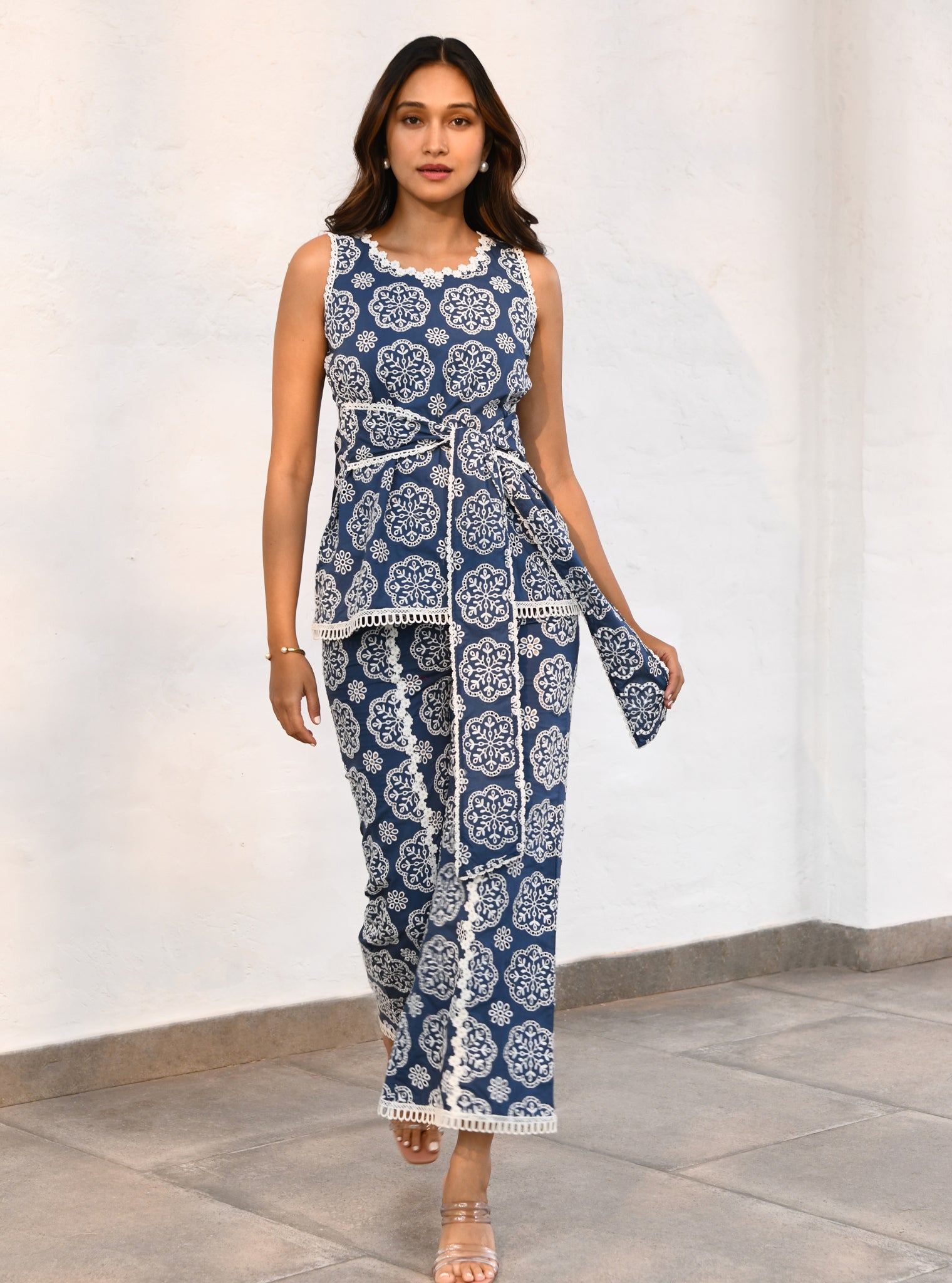 Brighton Cotton Navy Co-ord Set