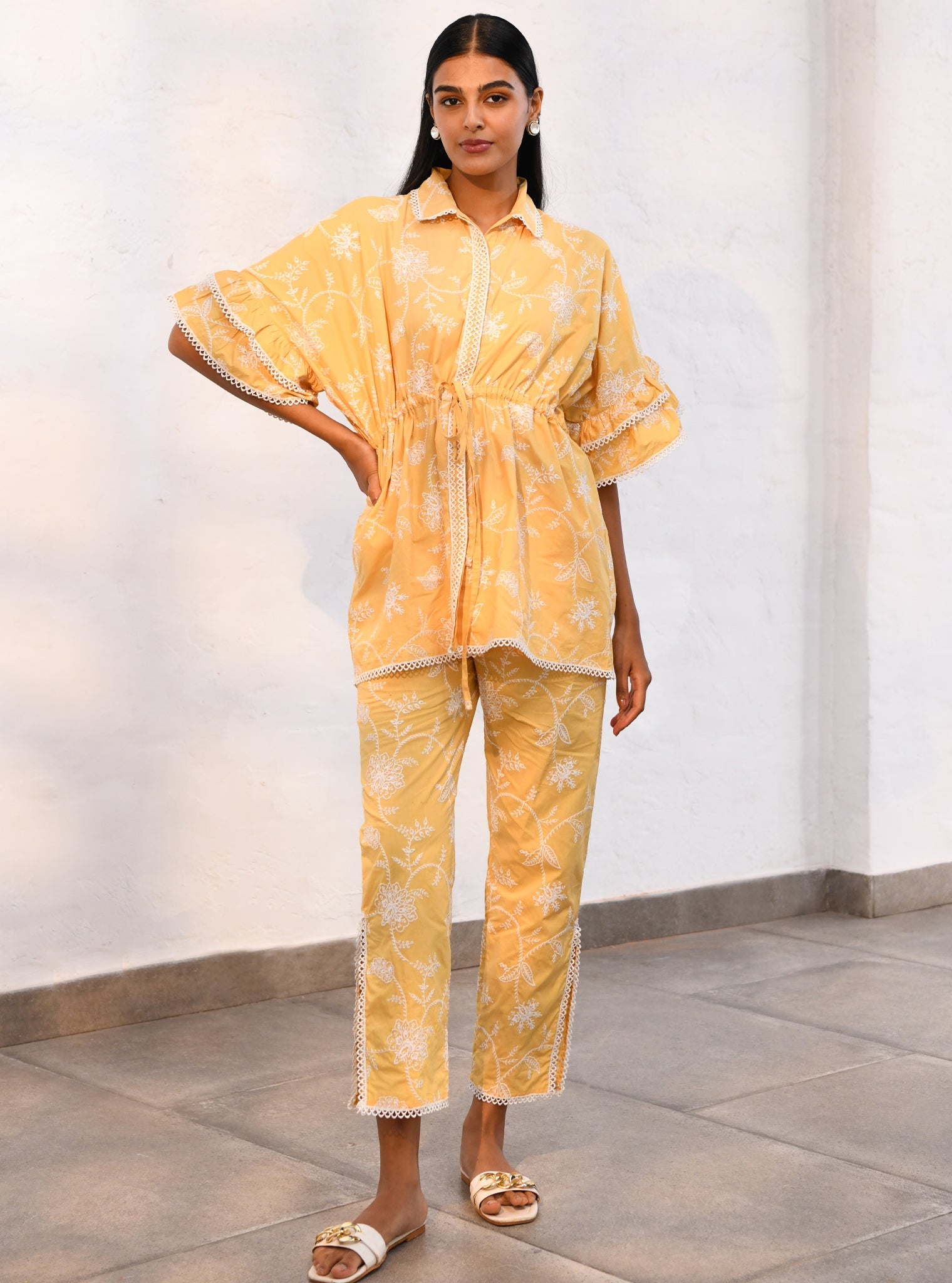 Ely Cotton Yellow Co-ord Set