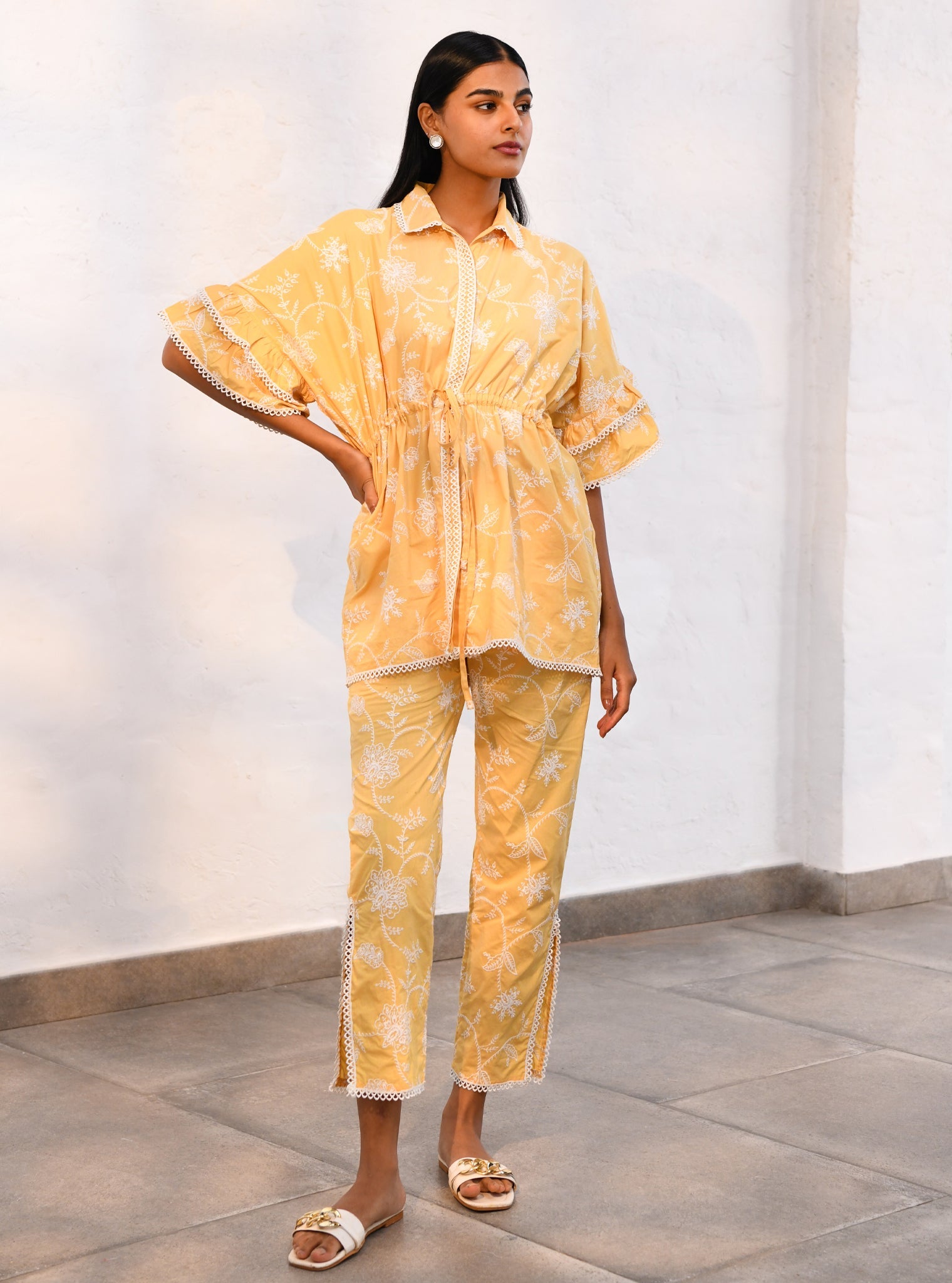 Ely Cotton Yellow Co-ord Set