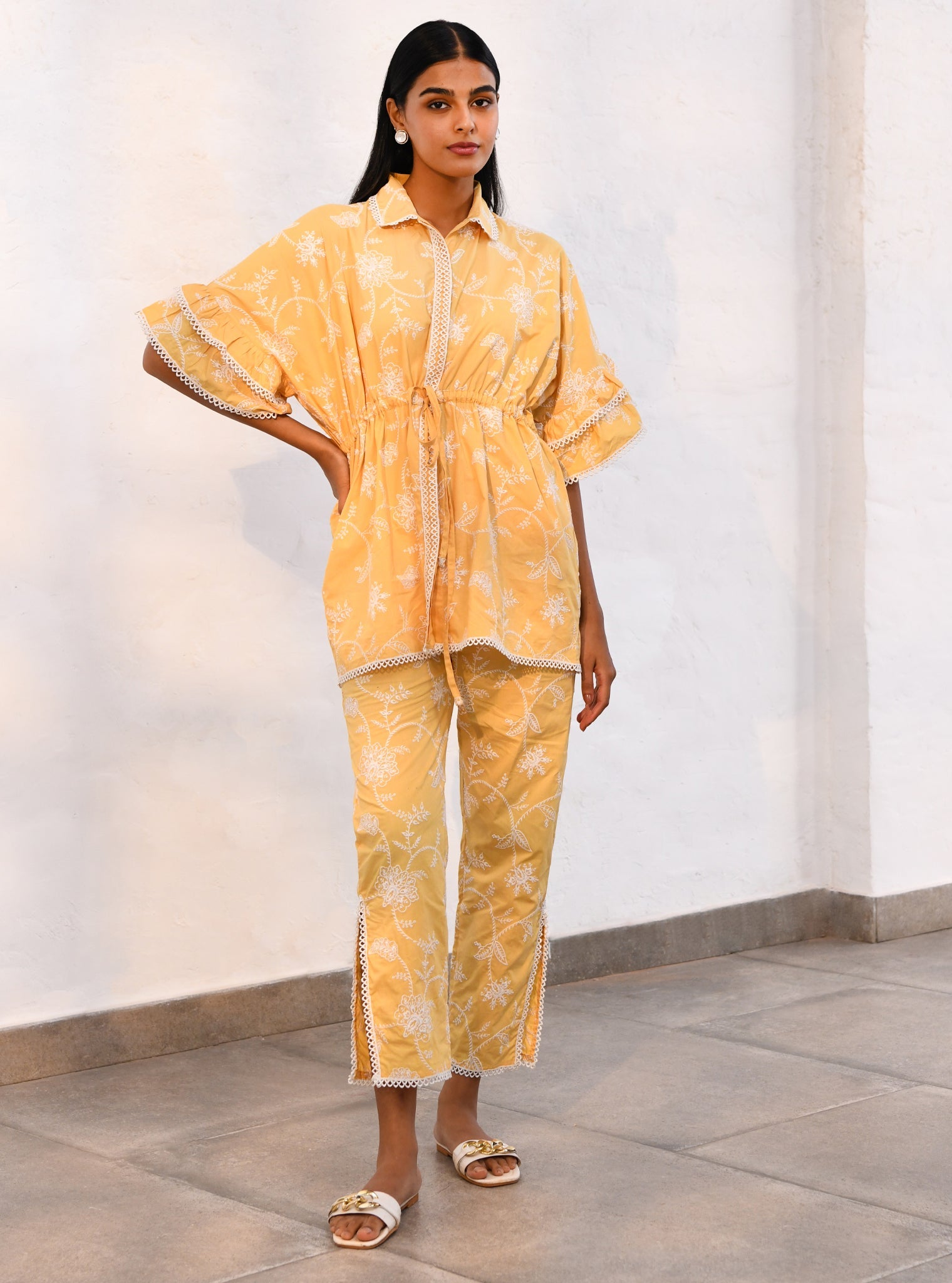 Ely Cotton Yellow Co-ord Set
