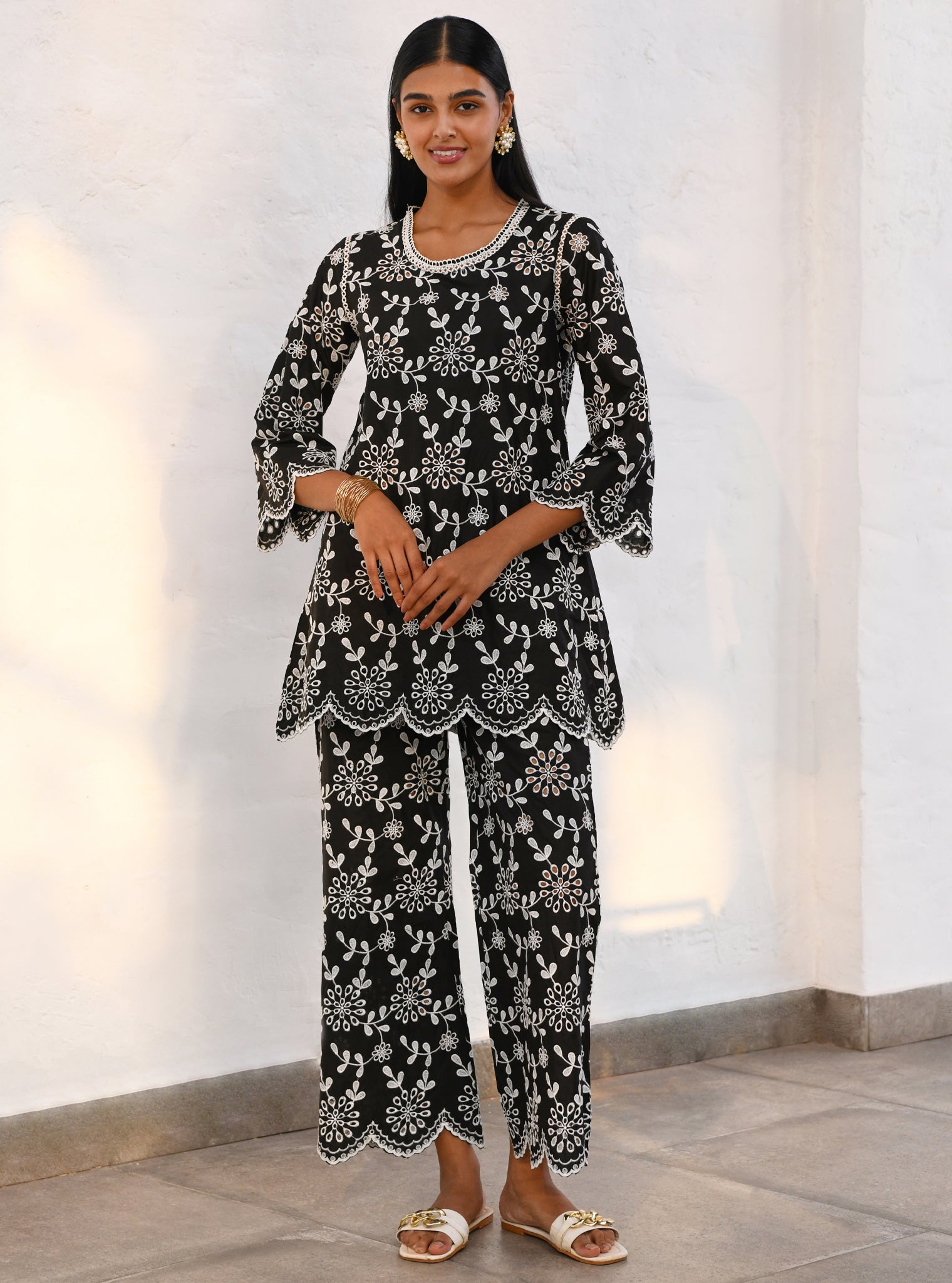 Myrtle Cotton Black Co-ord Set