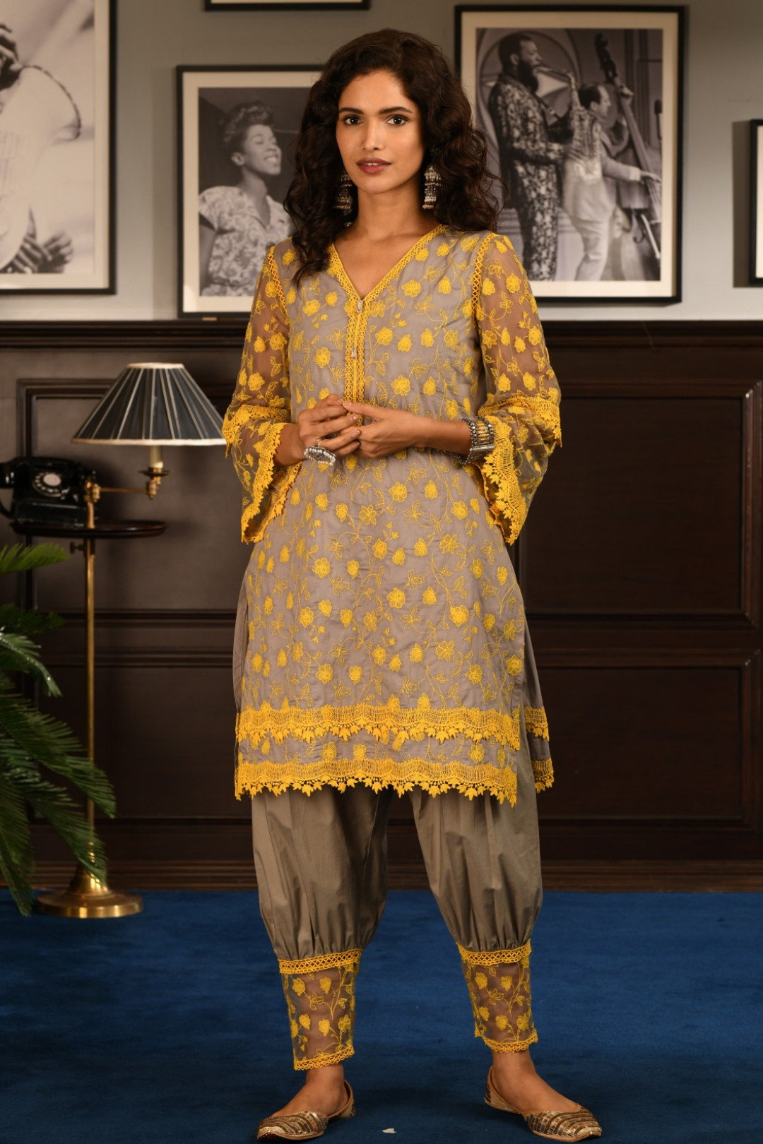 Mulmul Cotton ALEEZA Kurta With ALEEZA PANT