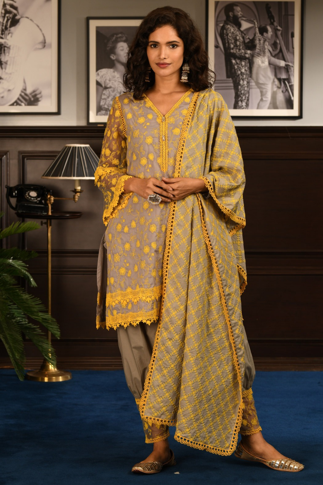 Mulmul Cotton ALEEZA Kurta With ALEEZA PANT