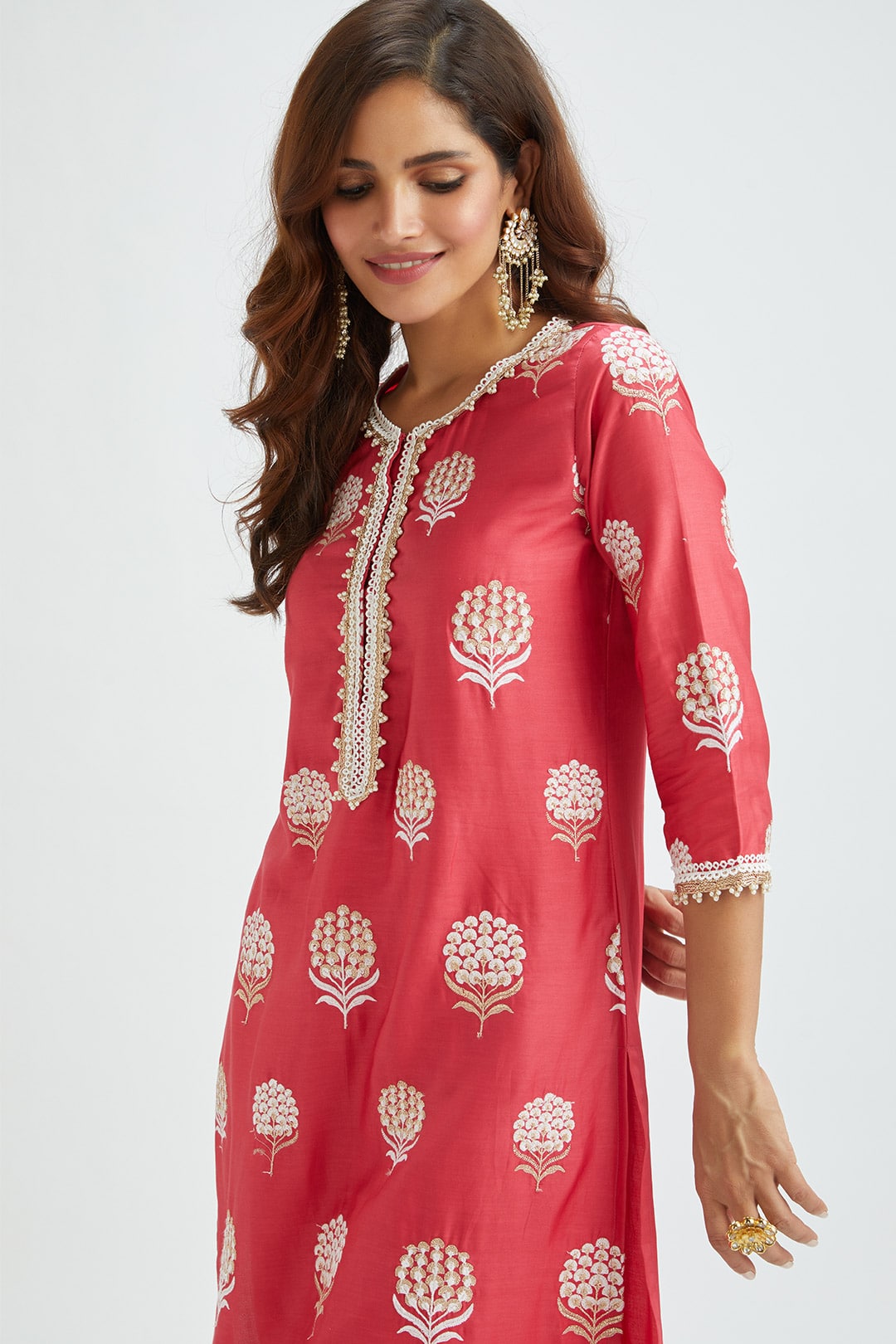 Amira Red Kurta