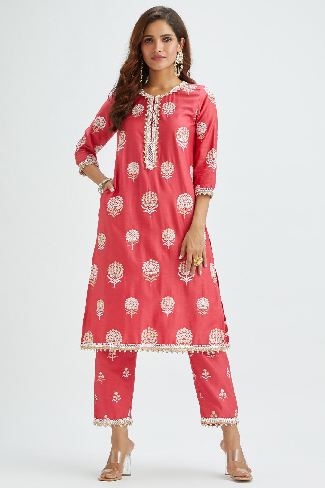 Amira Red Kurta