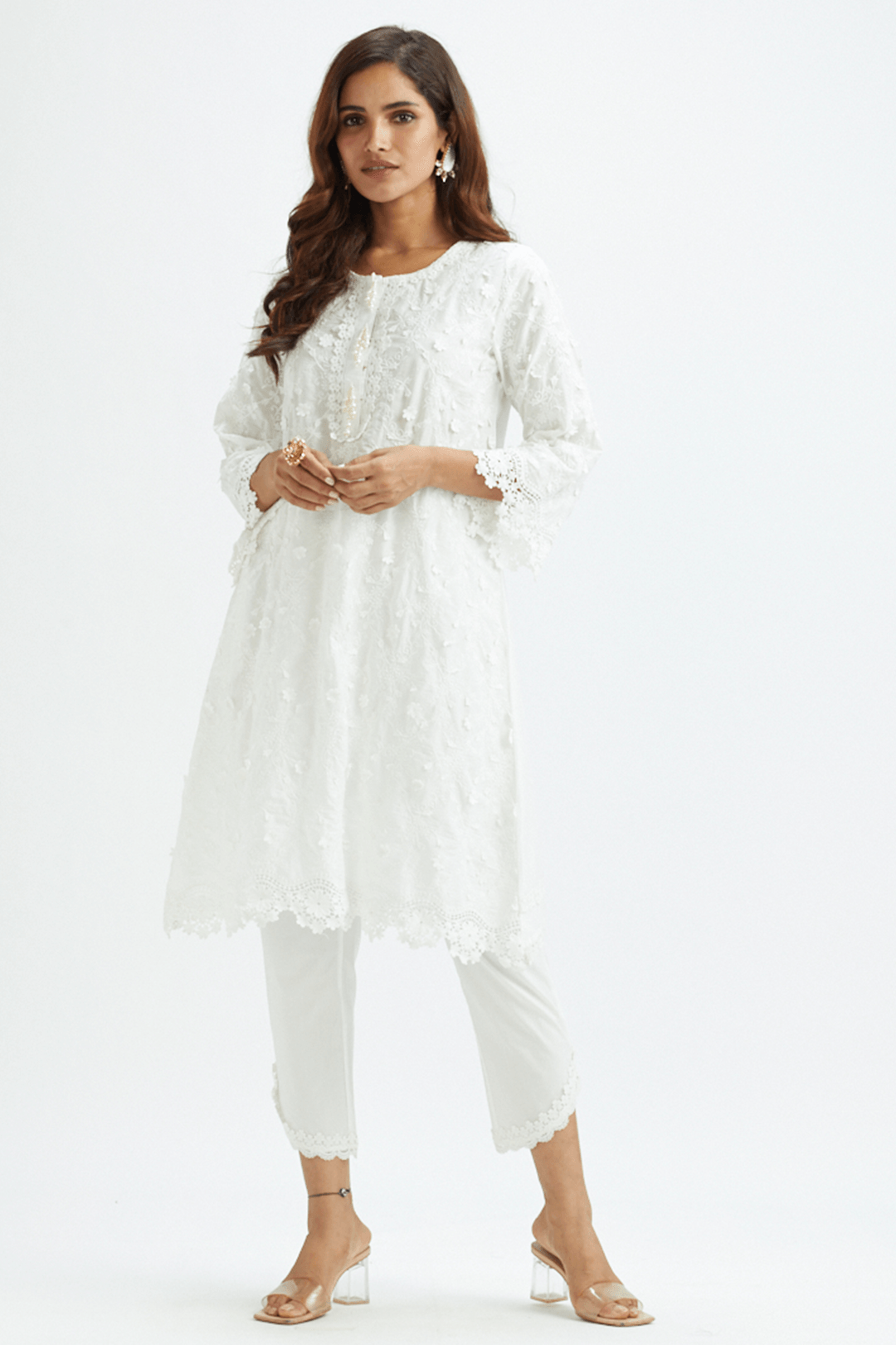 Mulmul Cotton Baybreeze White Kurta