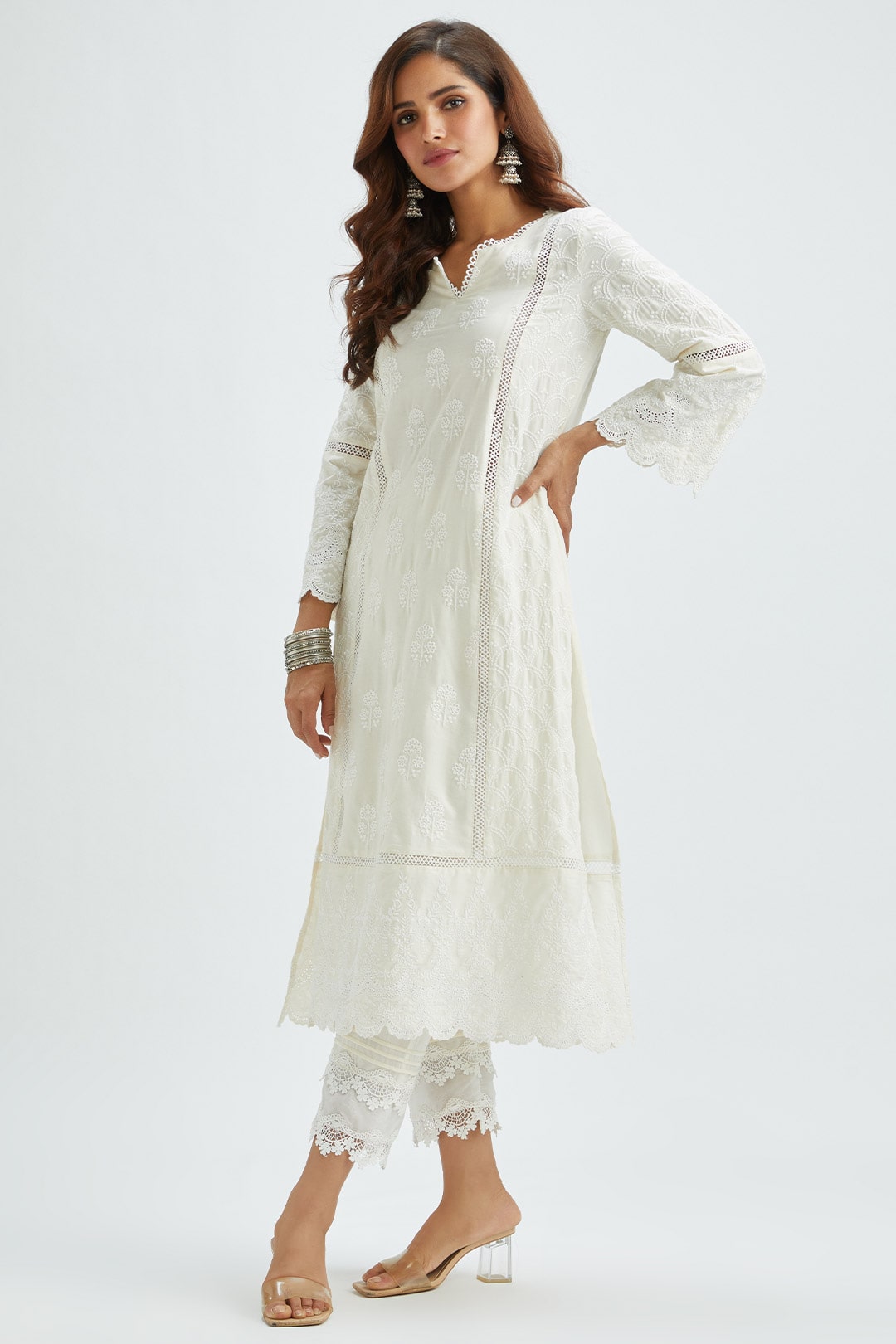 Mulmul Cotton Blair Off-White Kurta