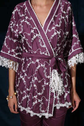 Cherry Blossom Kimono Purple