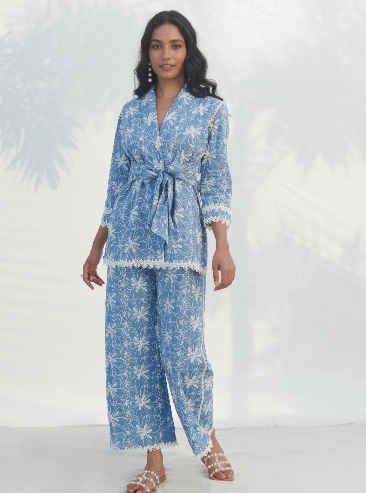 Mulmul Cotton Lorna Warp Denim Co-ord???ÿSet