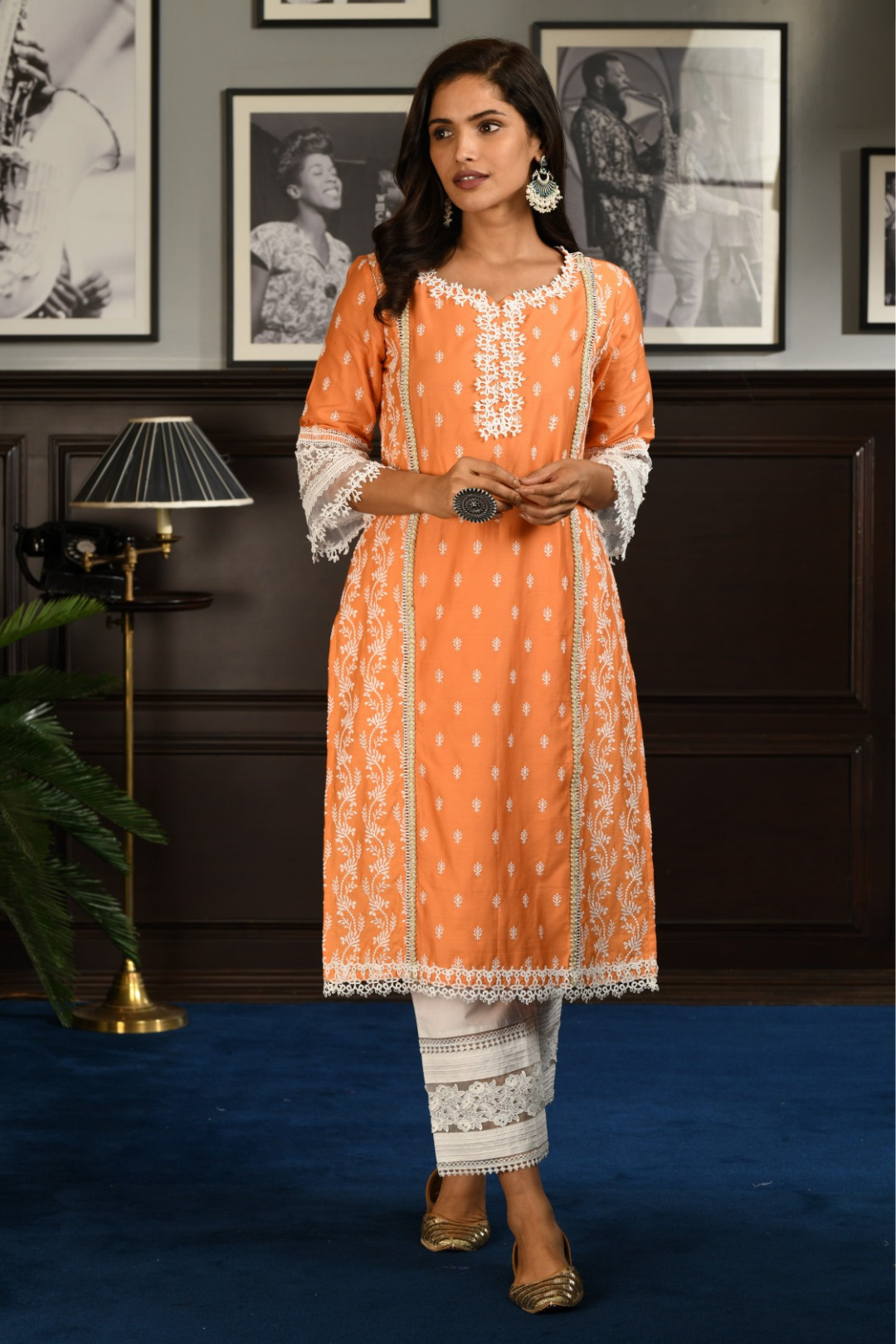 Pima Satin Merry Kurta