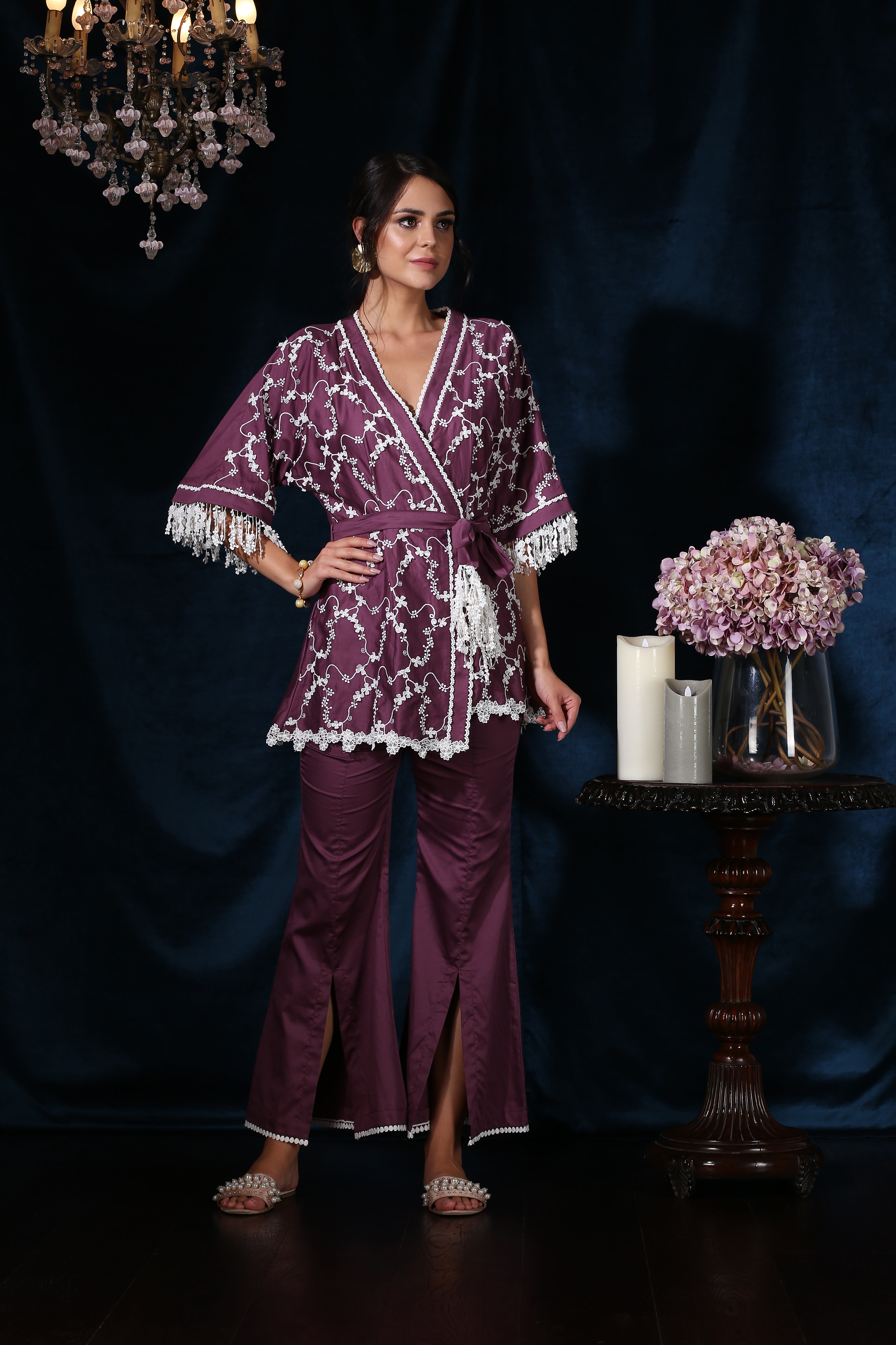 Cherry Blossom Kimono Purple